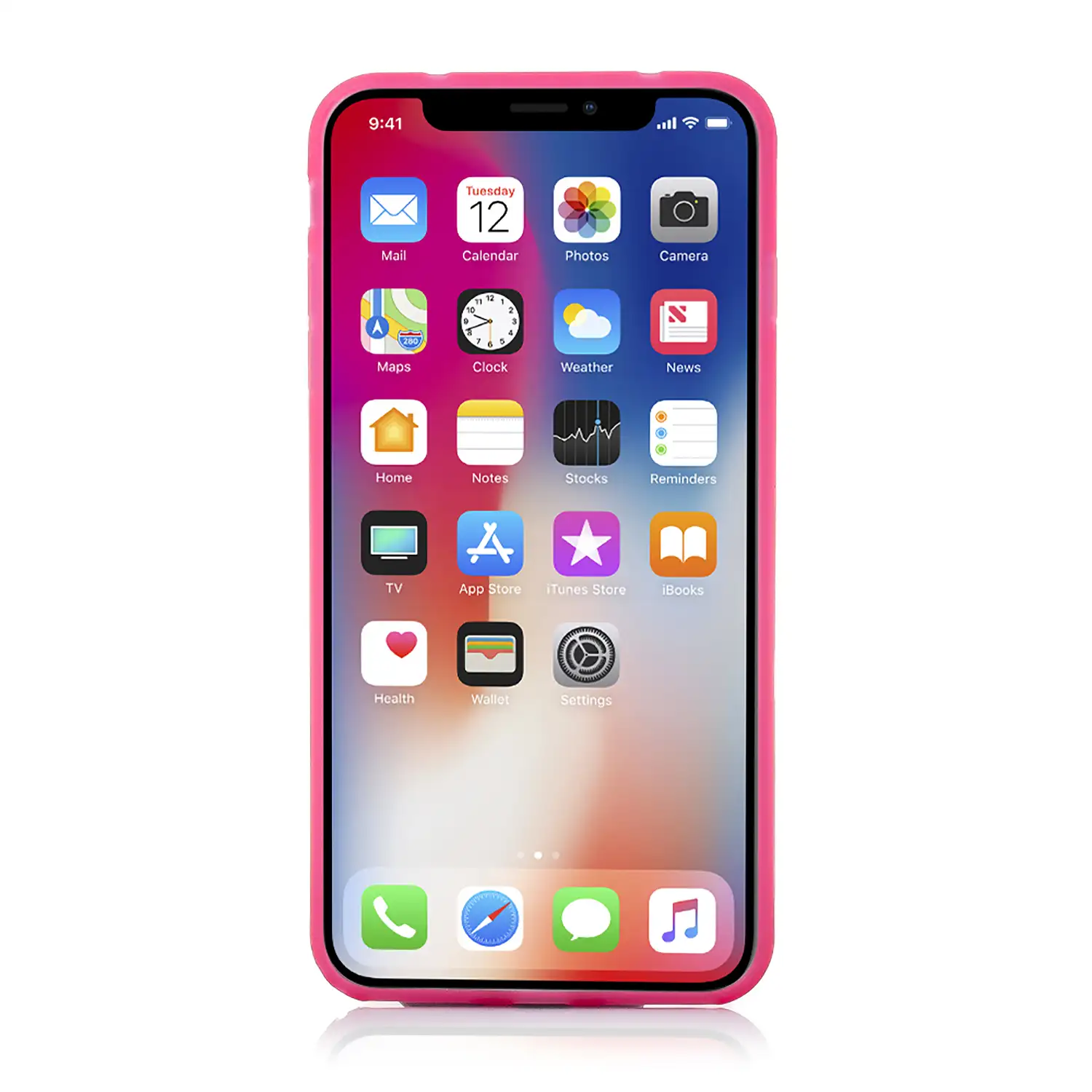 CARCASA TPU TRANSPARENTE CON COLOR IPHONE X