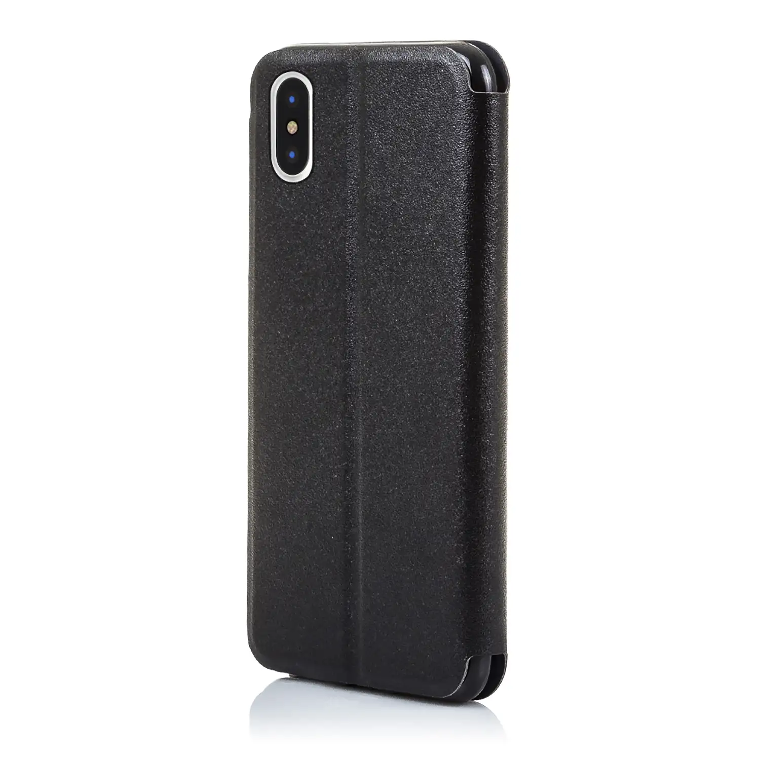 FUNDA LIBRO CON VENTANA CIERRE MAGNÉTICO IPHONE X