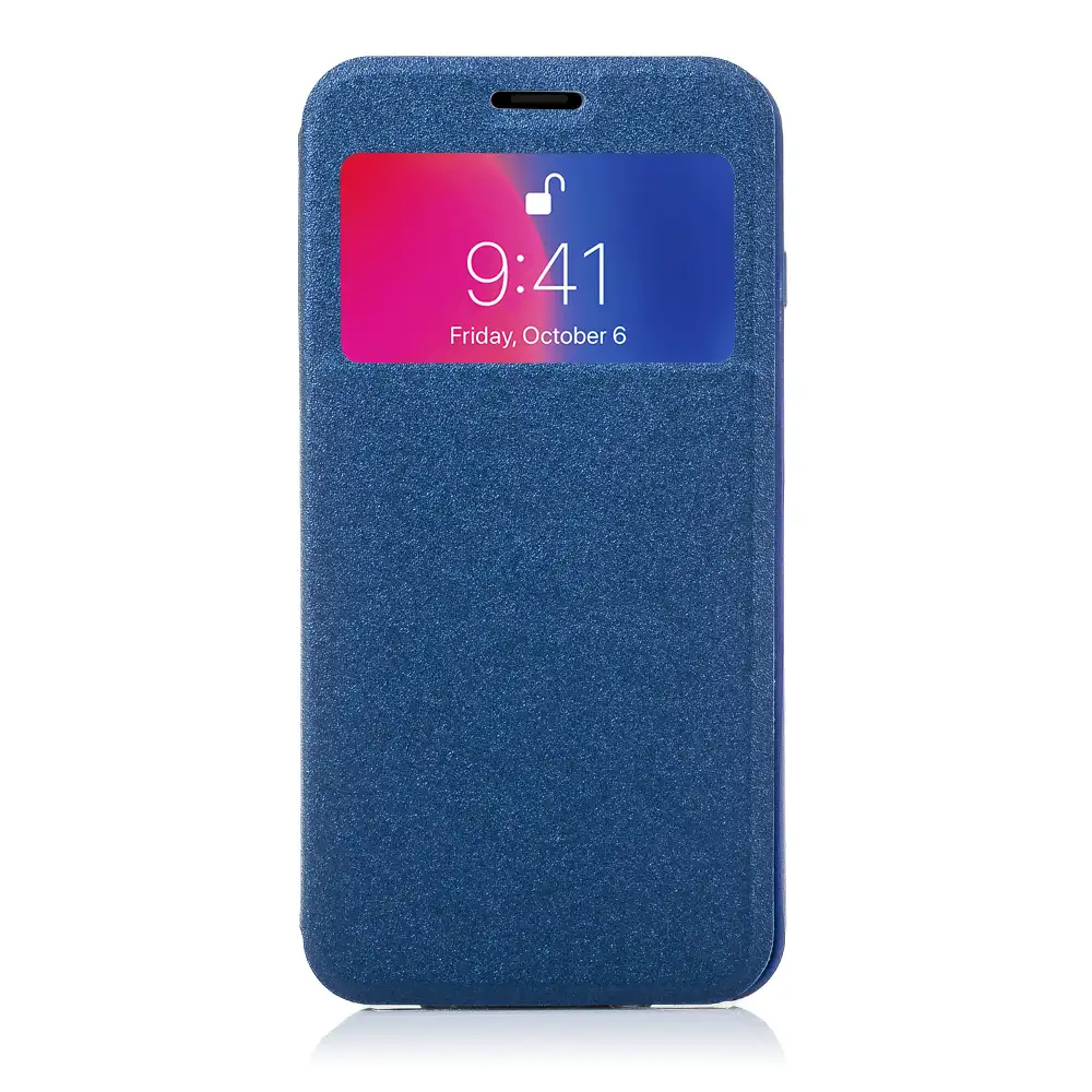 FUNDA LIBRO CON VENTANA CIERRE MAGNÉTICO IPHONE X