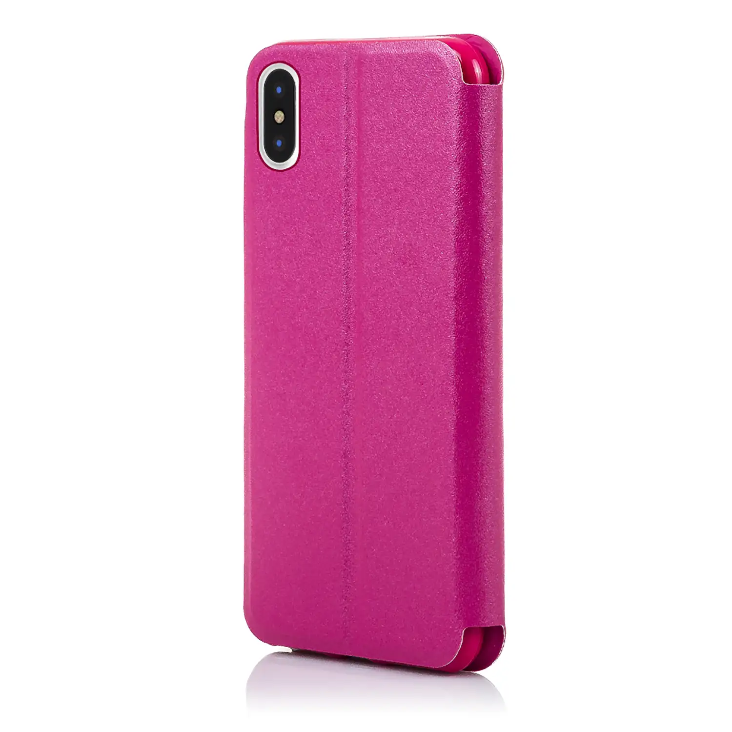 FUNDA LIBRO CON VENTANA CIERRE MAGNÉTICO IPHONE X