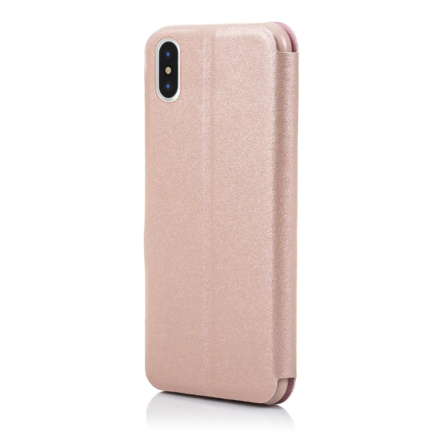 FUNDA LIBRO CON VENTANA CIERRE MAGNÉTICO IPHONE X