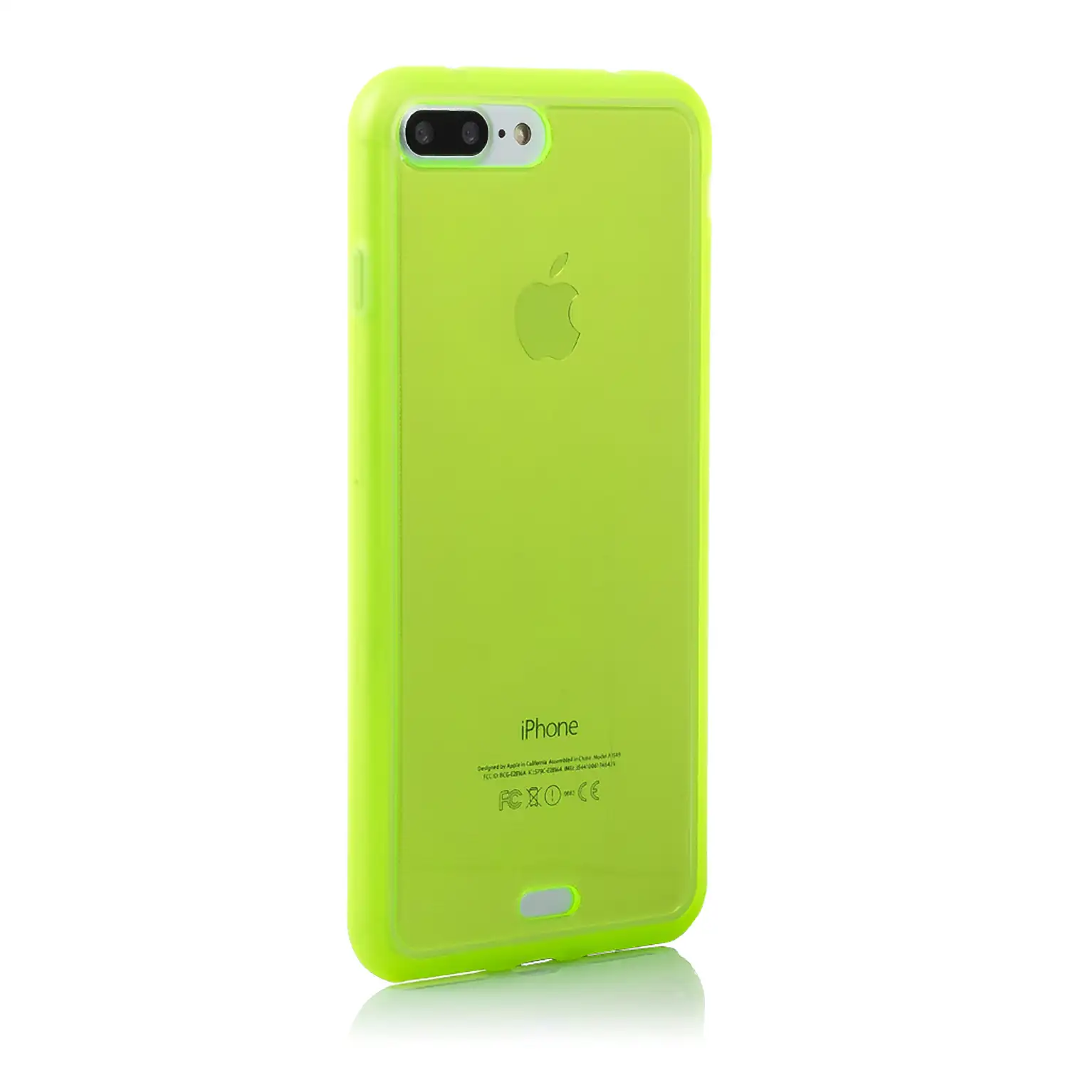 CARCASA TPU TRANSPARENTE CON COLOR IP 7 PLUS / IP8 PLUS