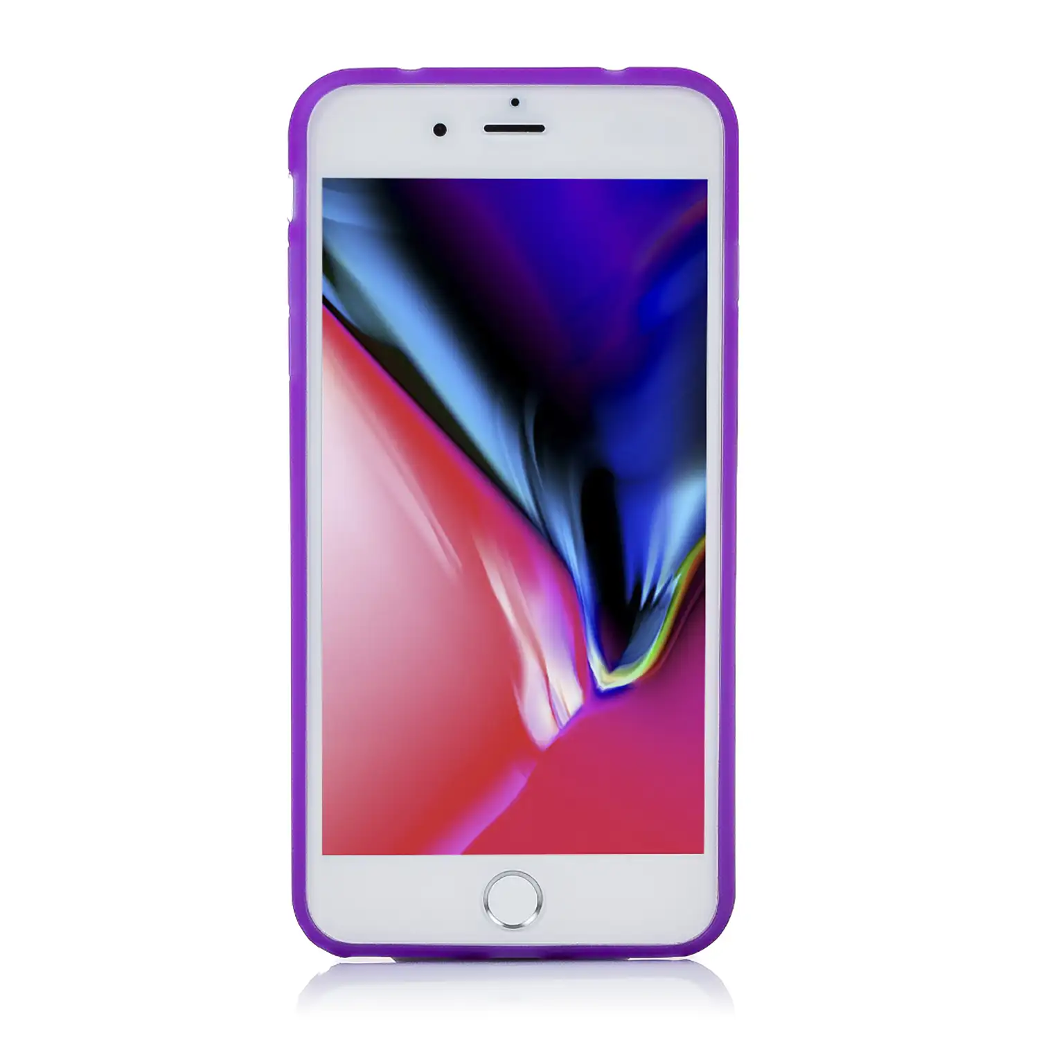 CARCASA TPU TRANSPARENTE CON COLOR IP 7 PLUS / IP8 PLUS
