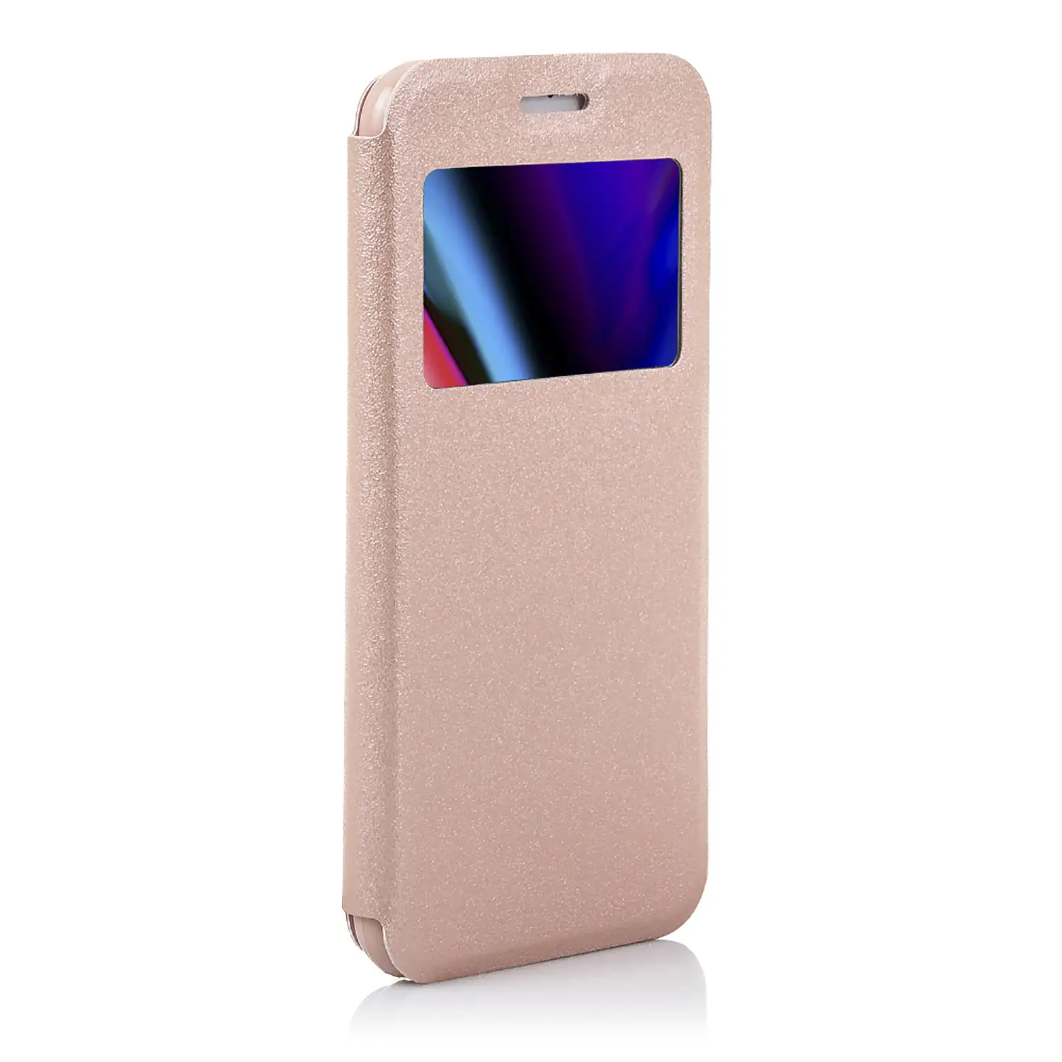 FUNDA LIBRO CON VENTANA CIERRE MAGNÉTICO IPHONE 7/ IPHONE 8