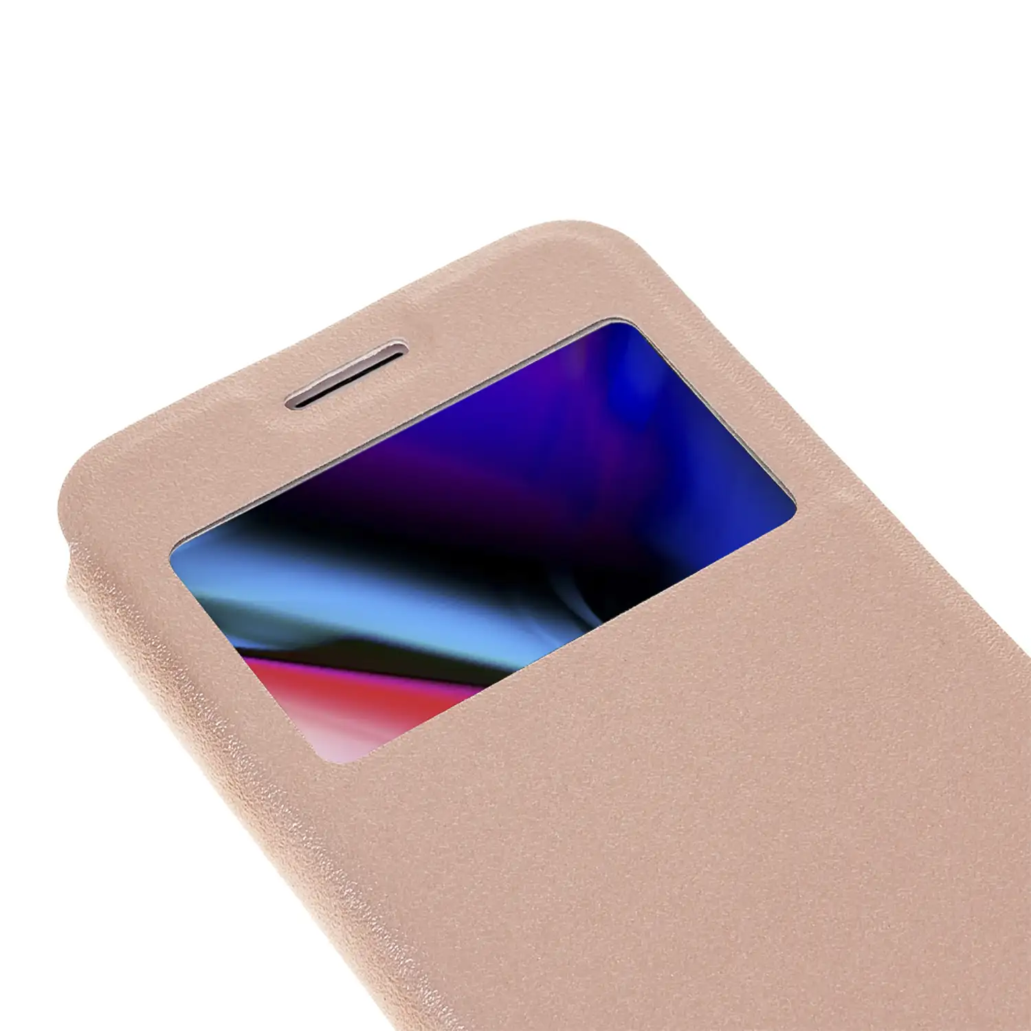 FUNDA LIBRO CON VENTANA CIERRE MAGNÉTICO IPHONE 7/ IPHONE 8