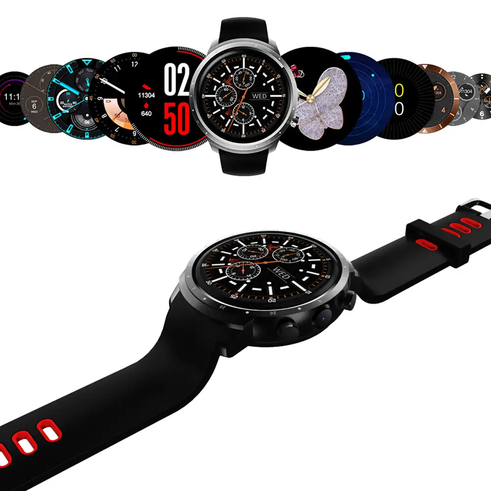 Smartwatch Phone Z18 Quad Core con sistema operativo Android 5.1, cámara, GPS y Wi-Fi, monitor cardíaco