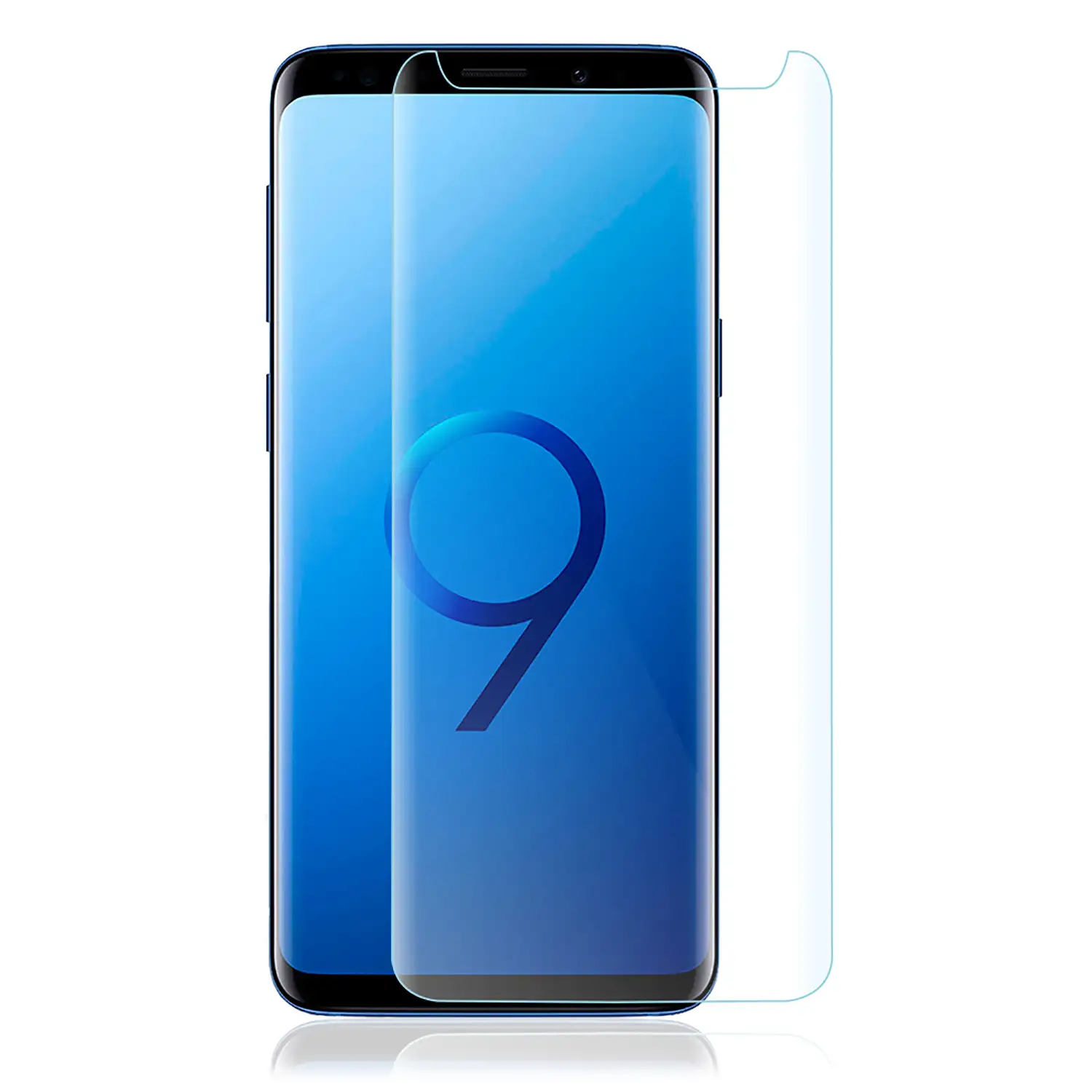 Protector de cristal templado de pantalla completa curvado 4D para Samsung S9 Plus