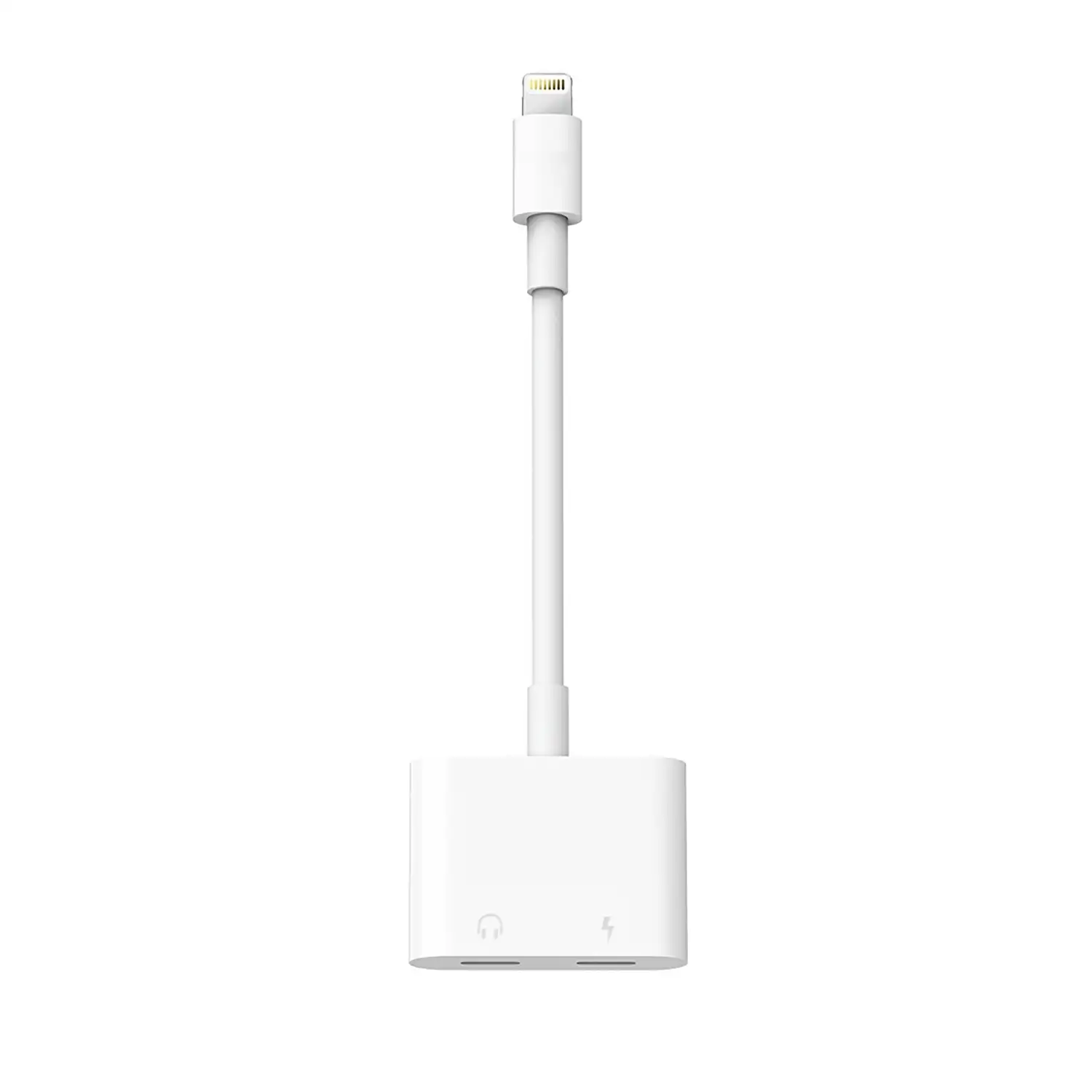 Adaptador lightning a doble lightning para cargar y escuchar música simultaneamente