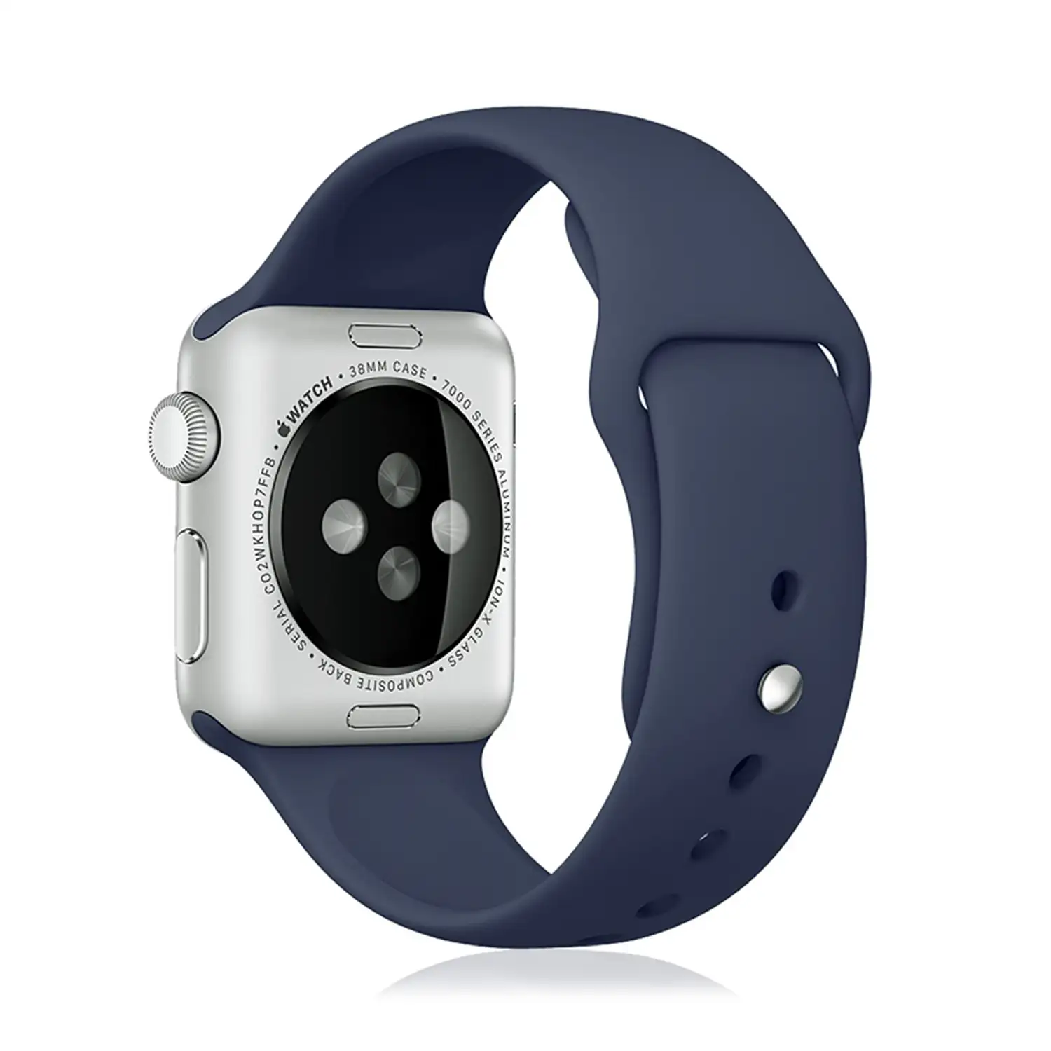 Correa de silicona compatible con Apple Watch de: 42/44/45/49mm Talla S/M