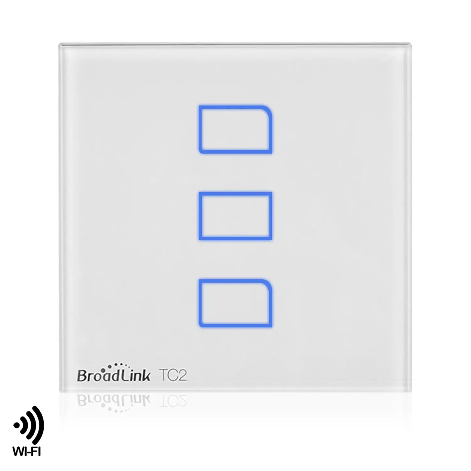 Interruptor táctil de 3 pulsadores, control remoto mediante WiFi