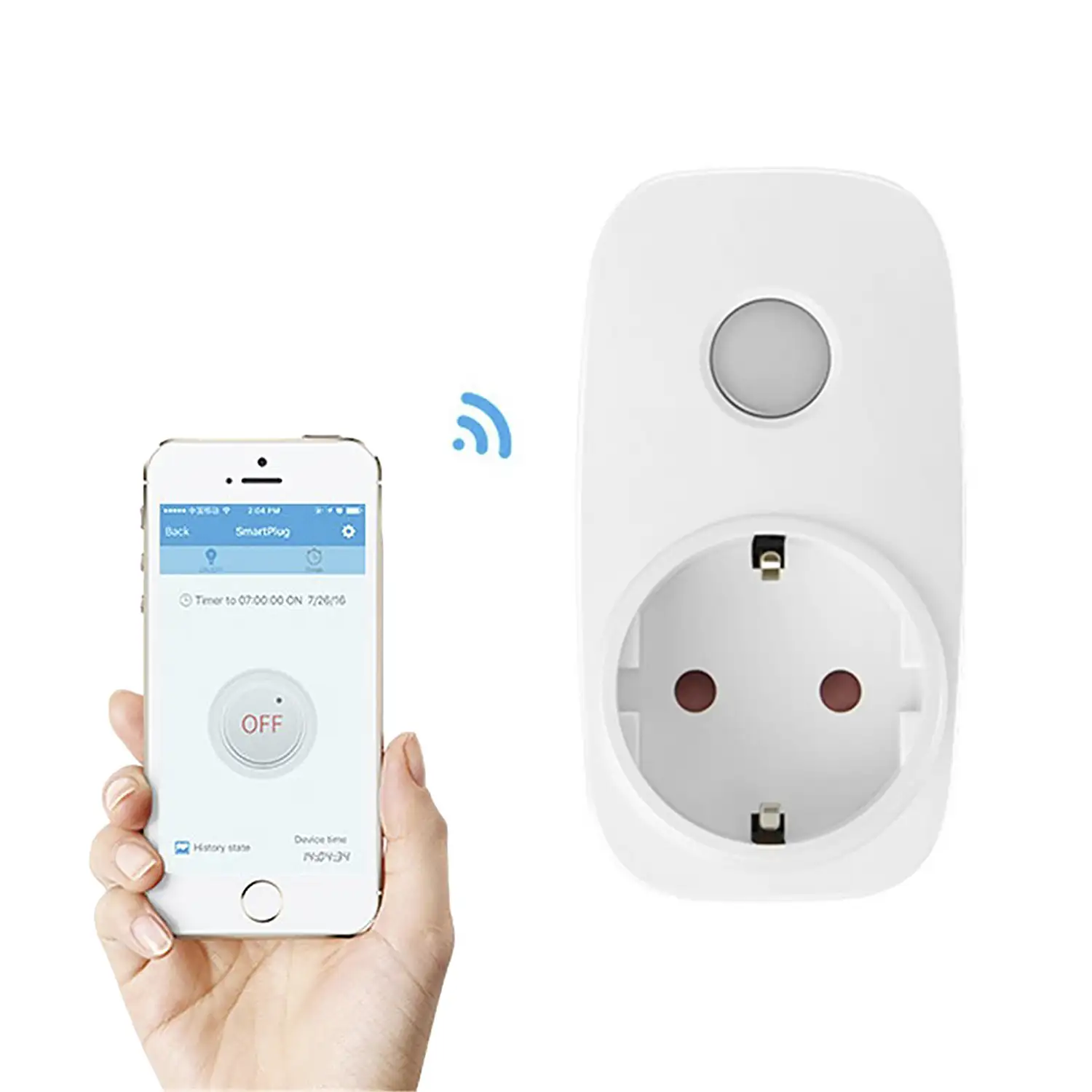 Enchufe Broadlink SP3 con control remoto mediante WiFi compatible con Alexa