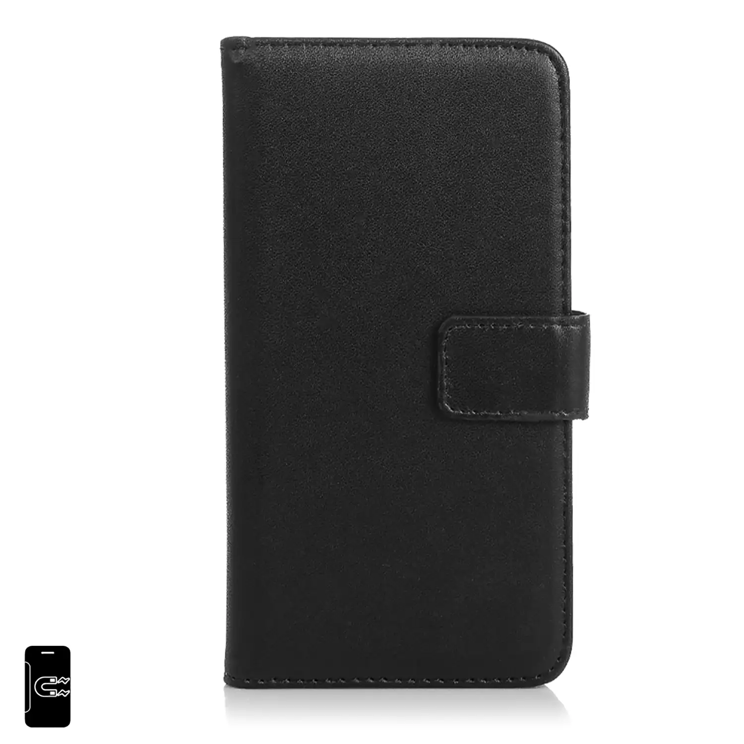 Funda tipo libro de piel sintética para iPhone X