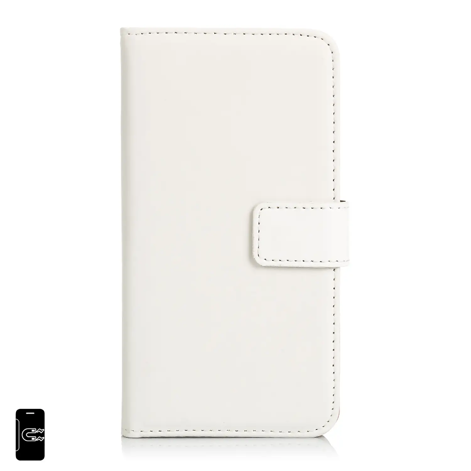 Funda tipo libro de piel sintética para iPhone X