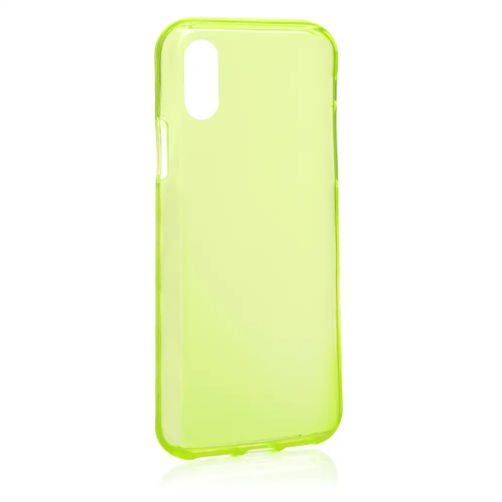 CARCASA TPU SEMITRANSPARENTE CON COLOR IPHONE X