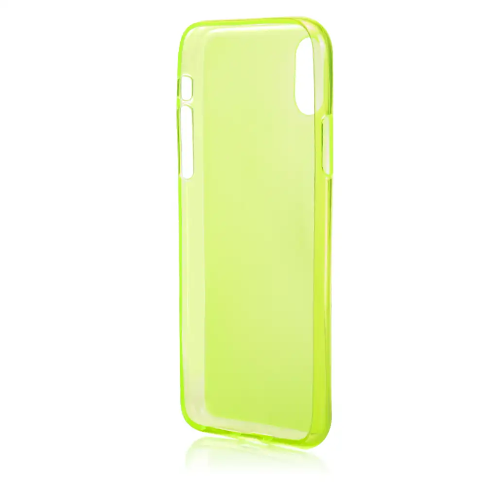 CARCASA TPU SEMITRANSPARENTE CON COLOR IPHONE X