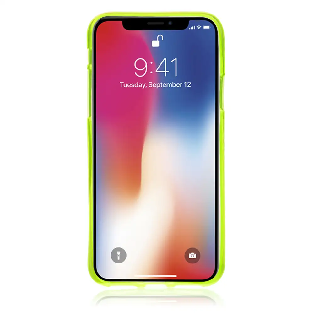 CARCASA TPU SEMITRANSPARENTE CON COLOR IPHONE X