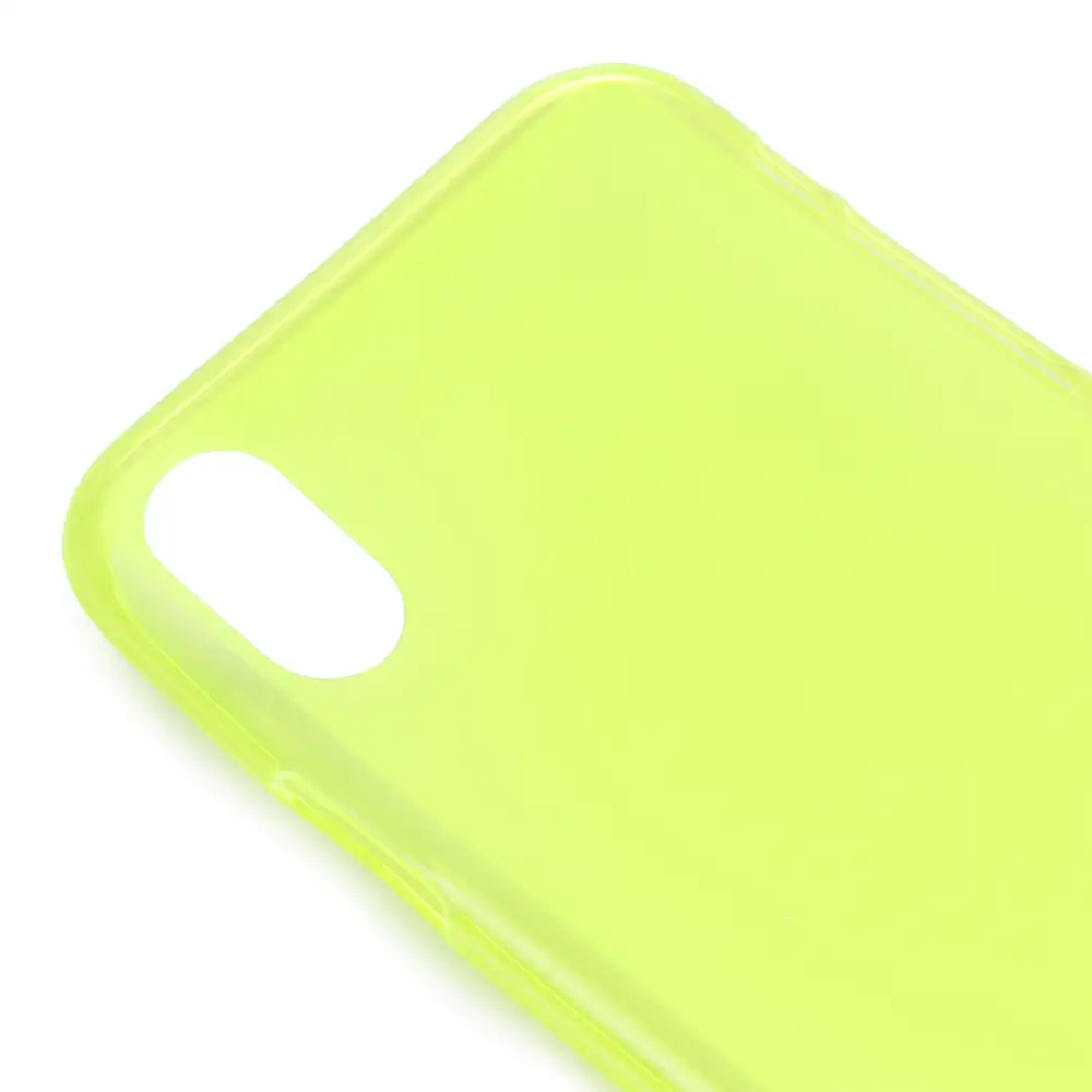 CARCASA TPU SEMITRANSPARENTE CON COLOR IPHONE X