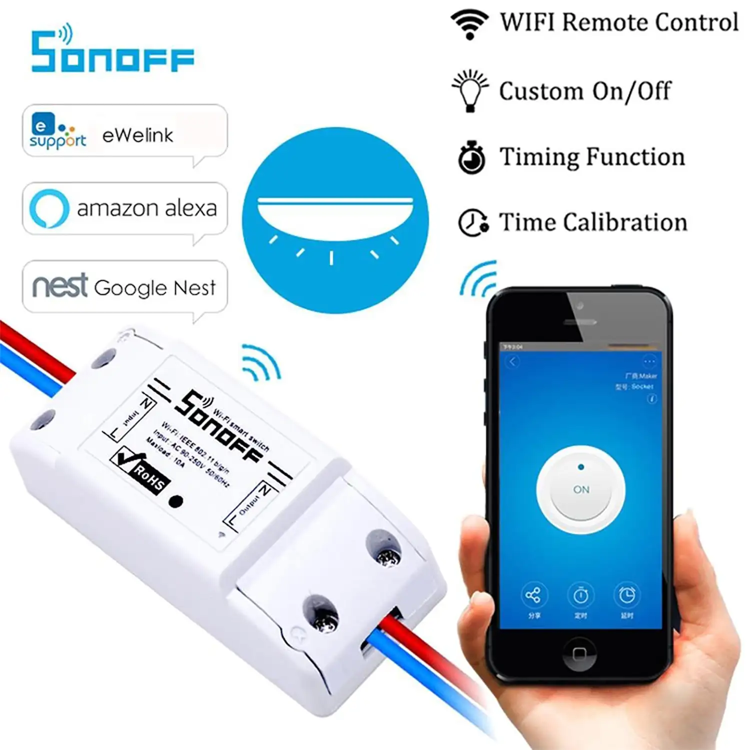Convertidor Wi-Fi Smart Home para enchufes e interruptores