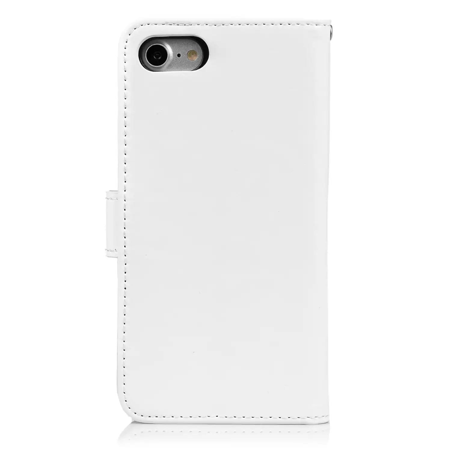 Funda tipo libro de piel sintética con cierre magnético para iPhone 7/8