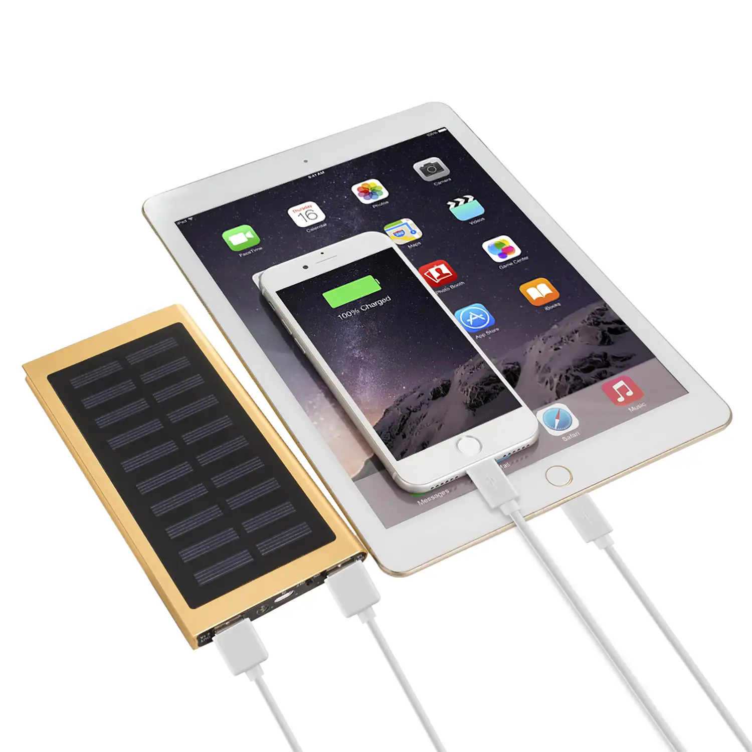 Powerbank solar P11 20.000mAh doble USB