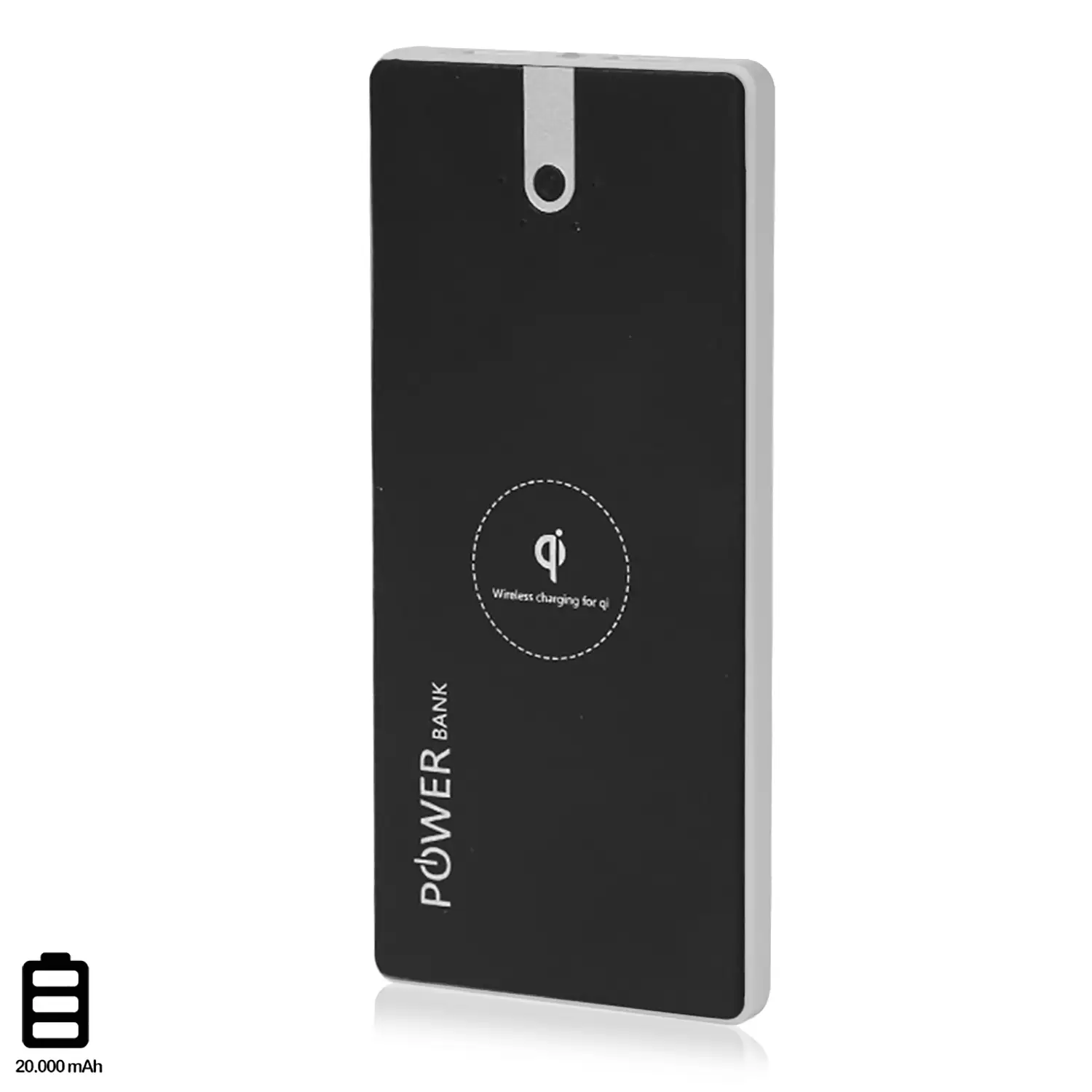 Wireless Powerbank 20.000mAh - Negro / Plata