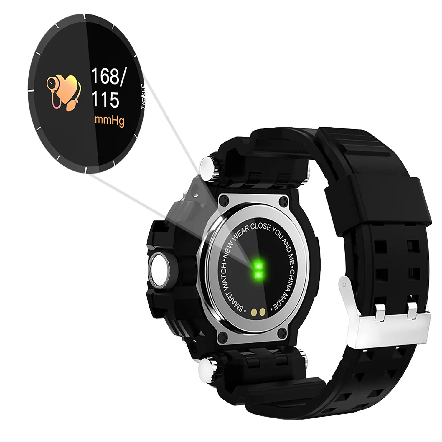 Brazalete inteligente GW68 con monitor deportivo y notificaciones