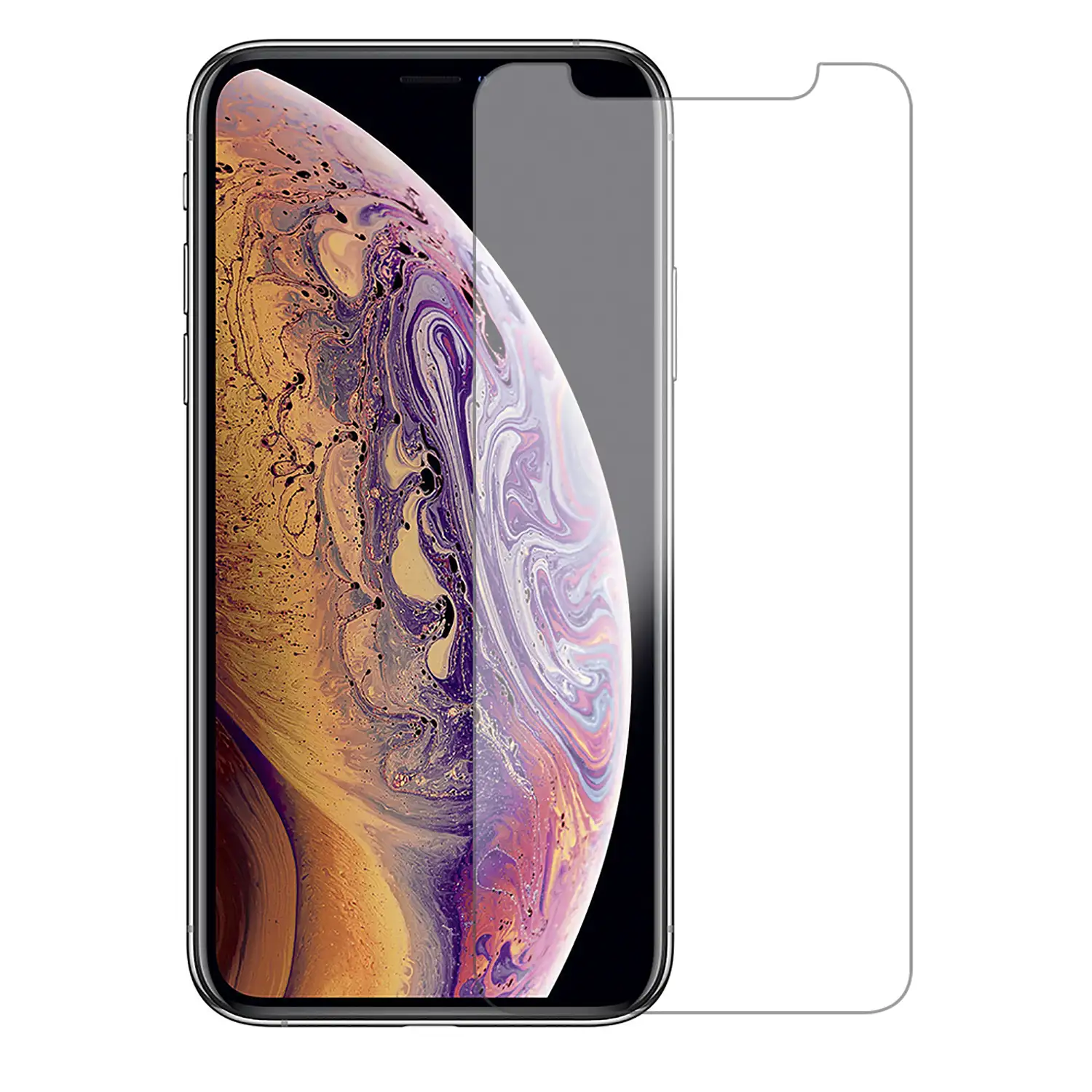 Protector de pantalla de cristal templado 2.5D para iPhone X / XS / 11 Pro