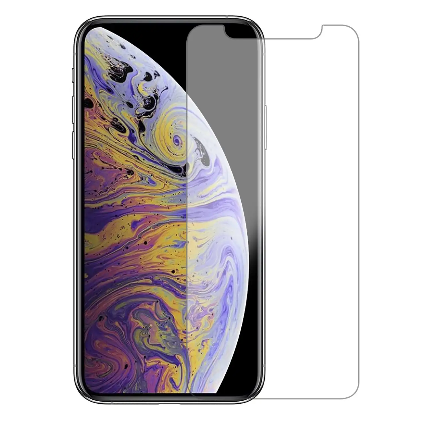 Protector de pantalla de cristal templado 2.5D para iPhone XS Max / 11 Pro Max