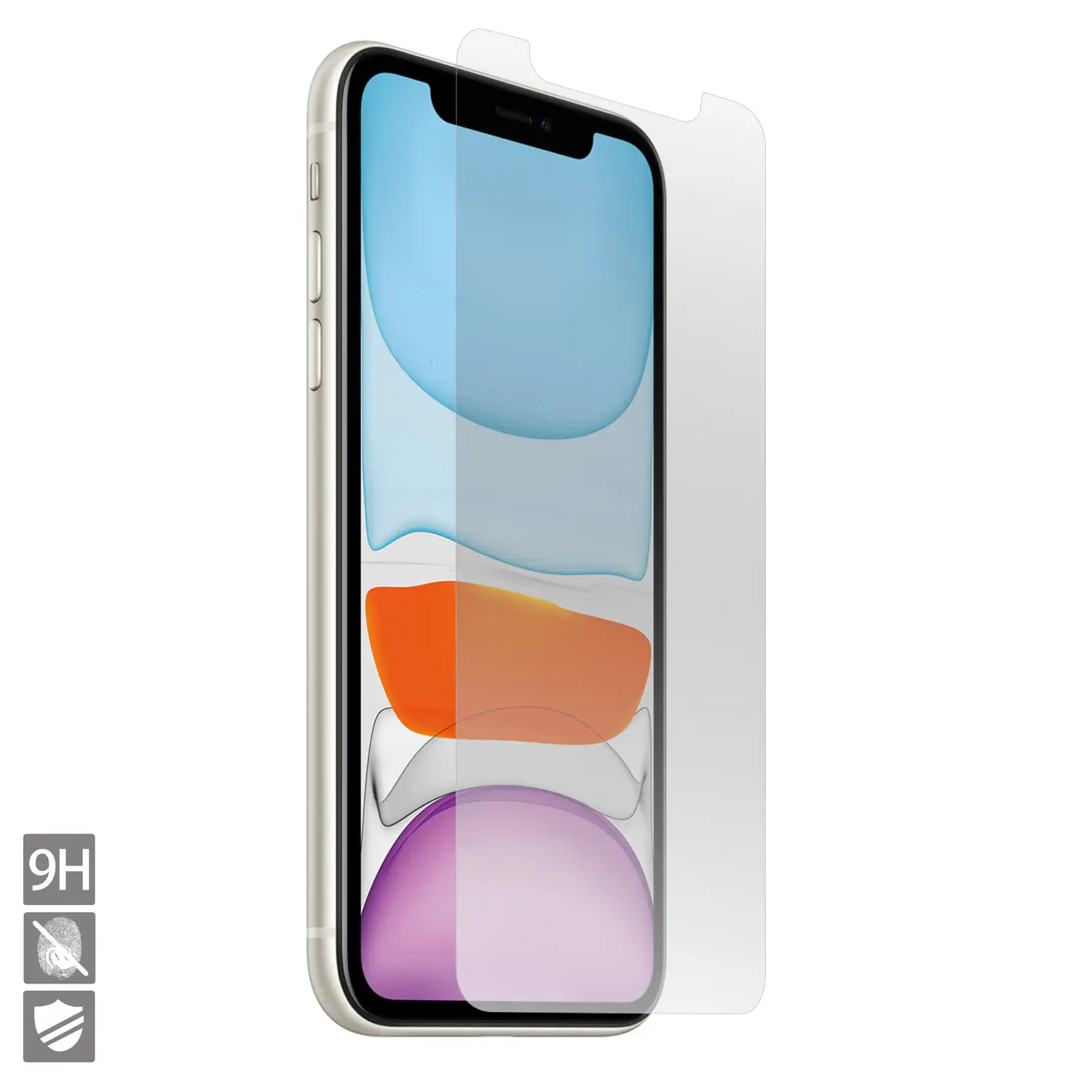 Protector de pantalla de cristal templado 2.5D para iPhone XR / 11