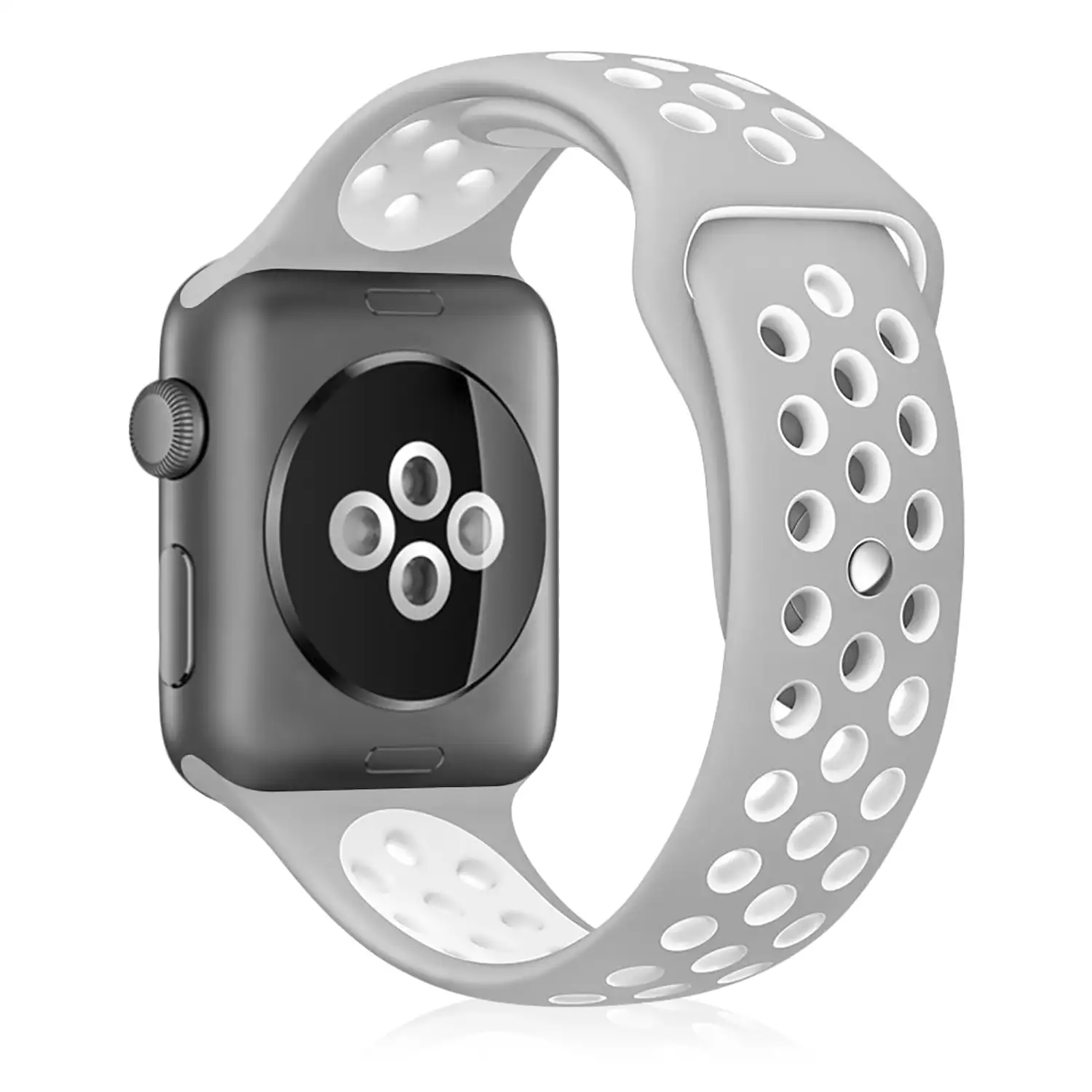 Correa deportiva de silicona Compatible con Apple Watch de: 38/40/41mm Talla S/M