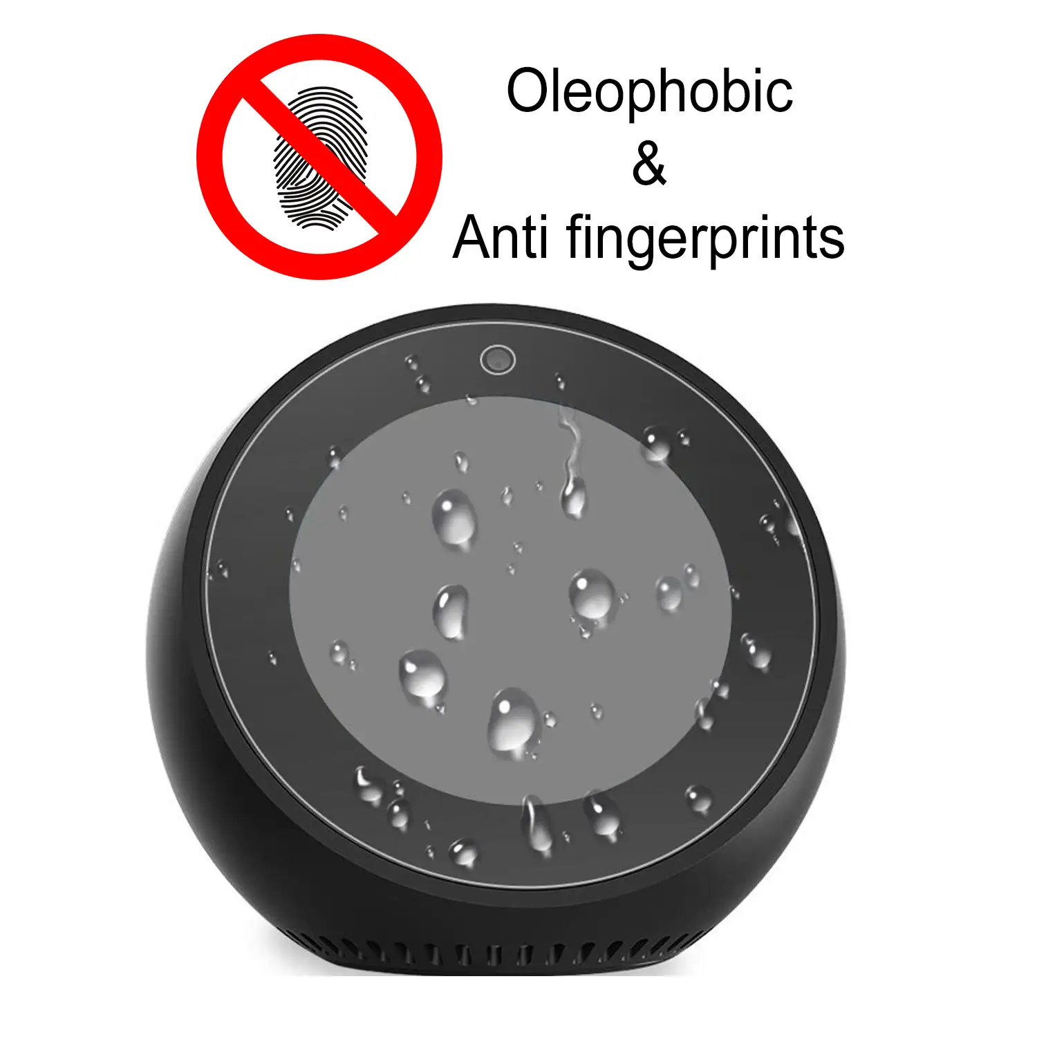 2 Protectores de pantalla de cristal para Amazon Echo Spot
