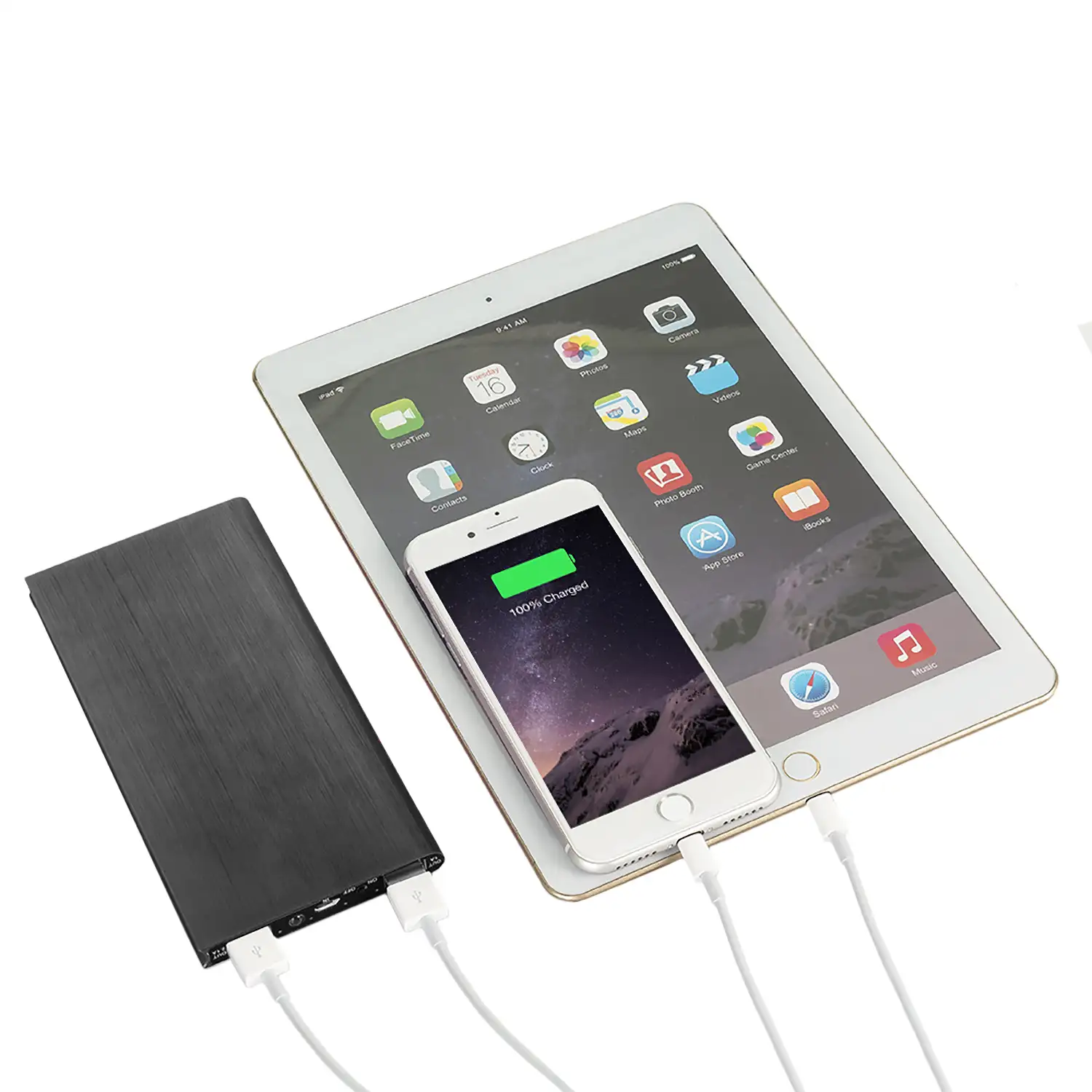 Powerbank P8 super fino de 20.000mAh, doble salida USB