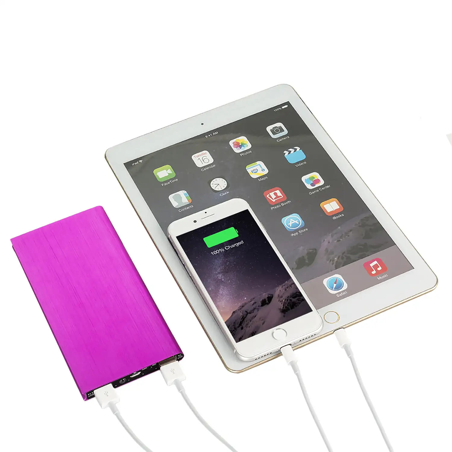 Powerbank P8 super fino de 20.000mAh, doble salida USB