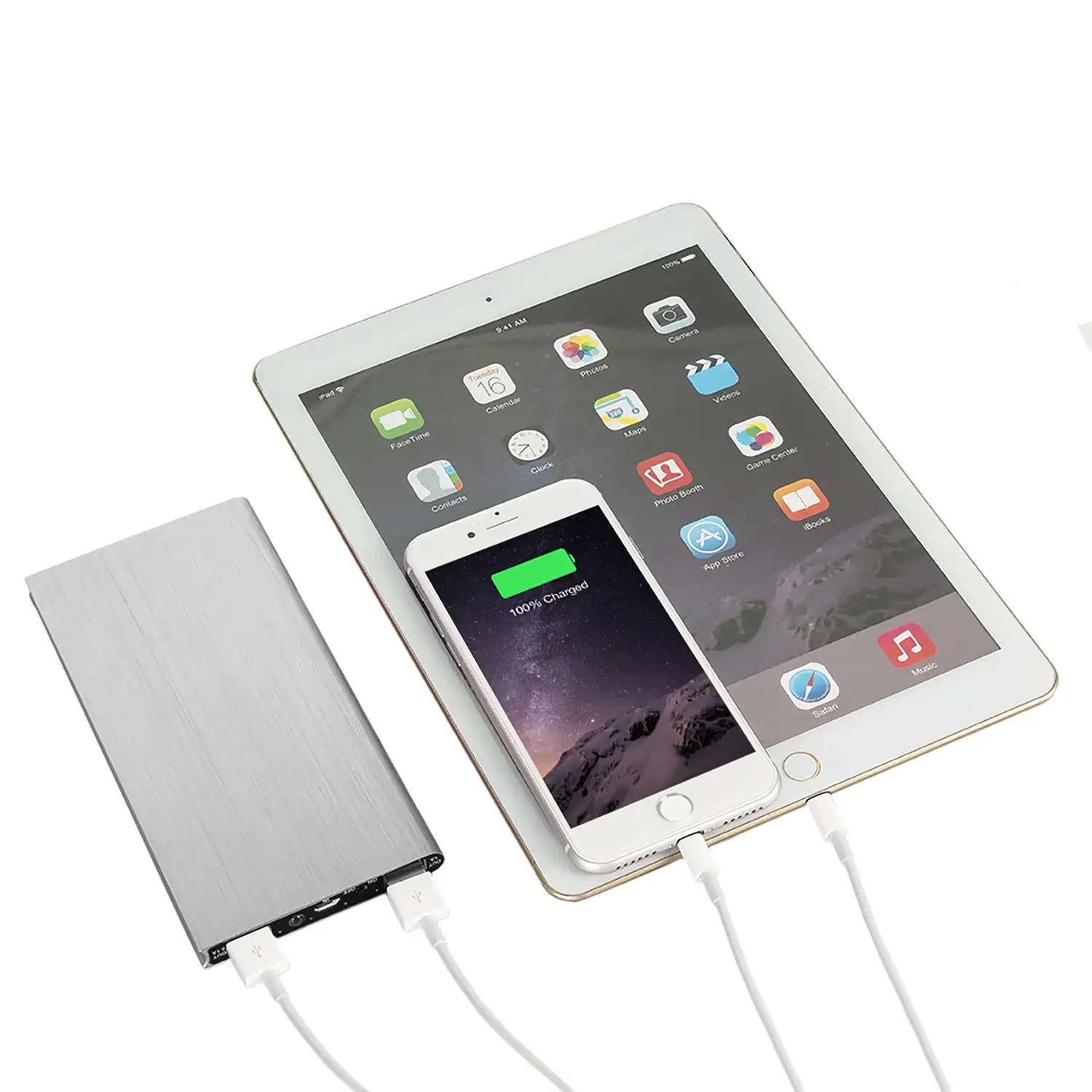 Powerbank P8 super fino de 20.000mAh, doble salida USB