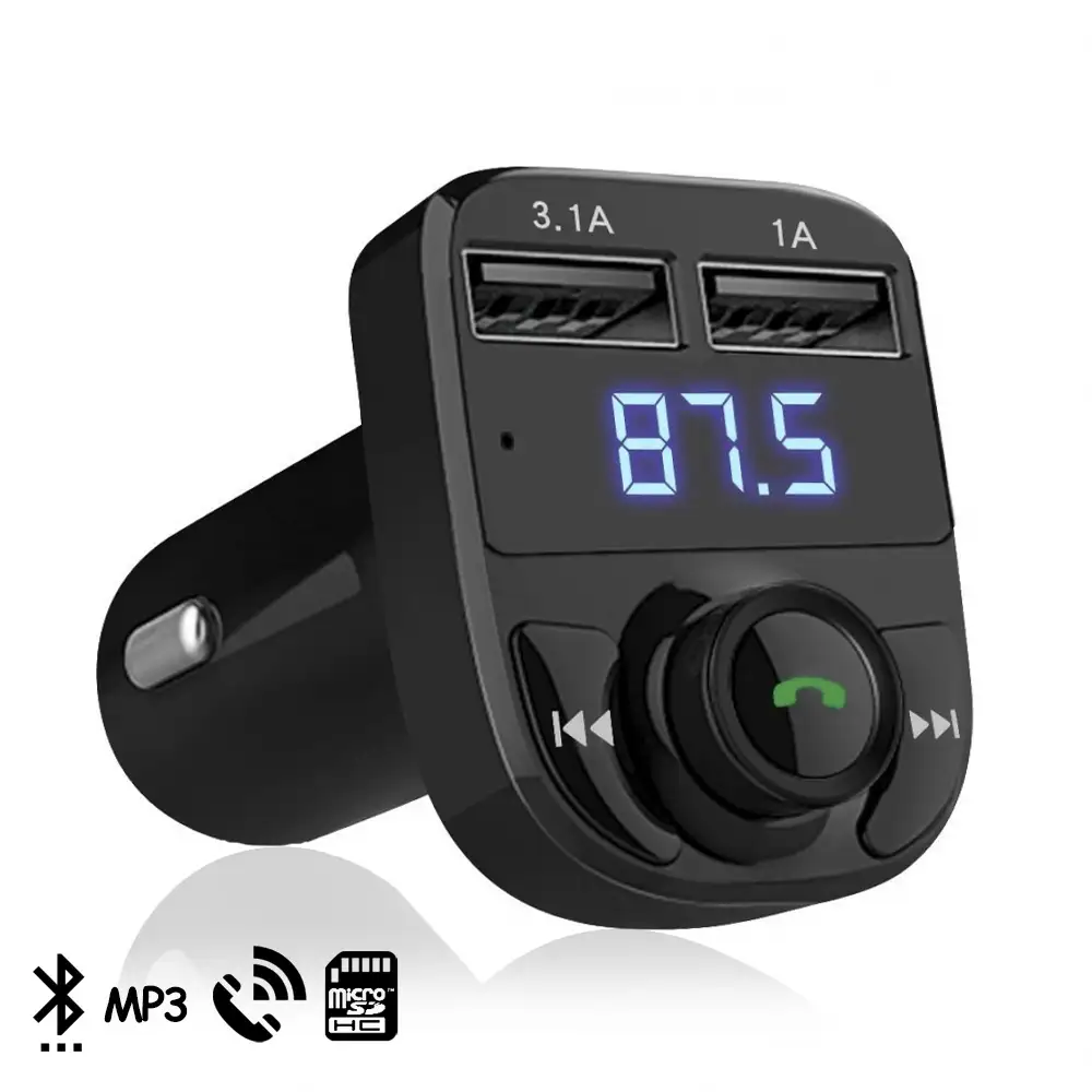 Manos libres Bluetooth CARX8 para coche con transmisor FM