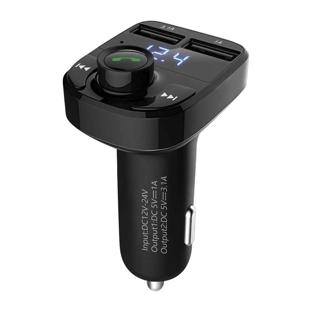 Manos libres Bluetooth CARX8 para coche con transmisor FM