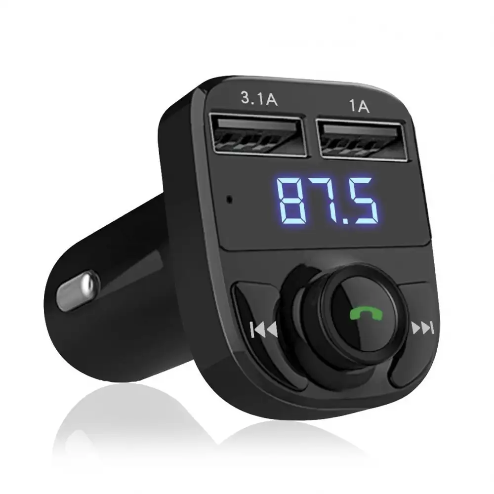 Manos libres Bluetooth CARX8 para coche con transmisor FM