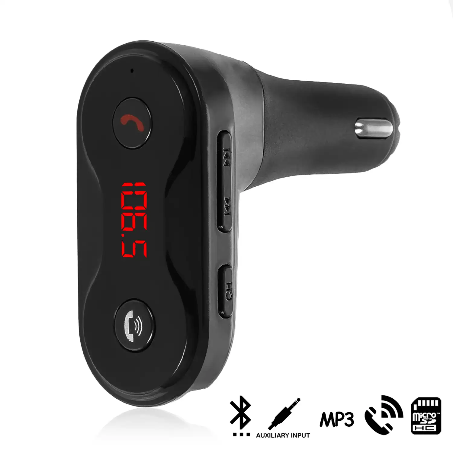 Manos libres Bluetooth CARC8 para coche con transmisor FM