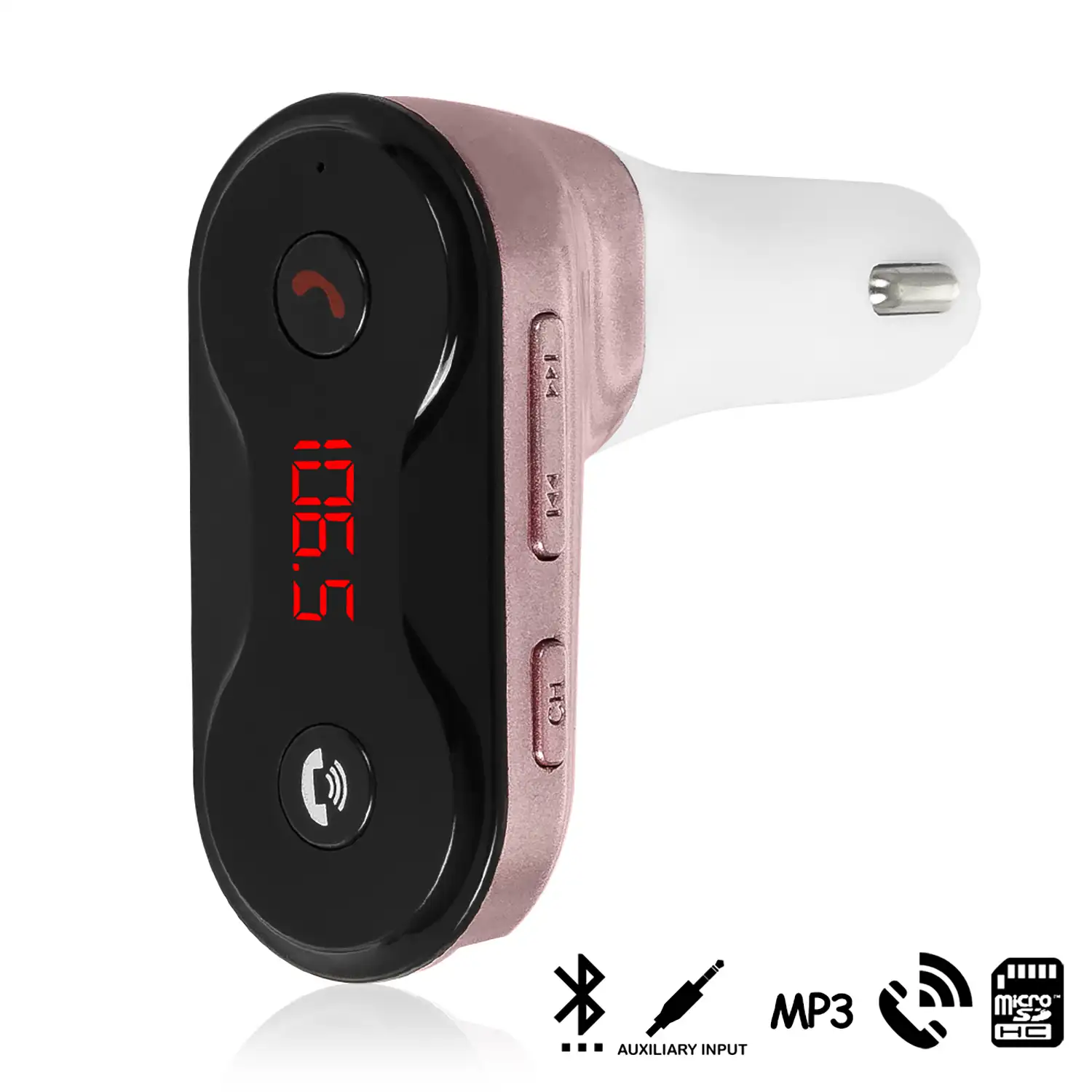 Manos libres Bluetooth CARC8 para coche con transmisor FM