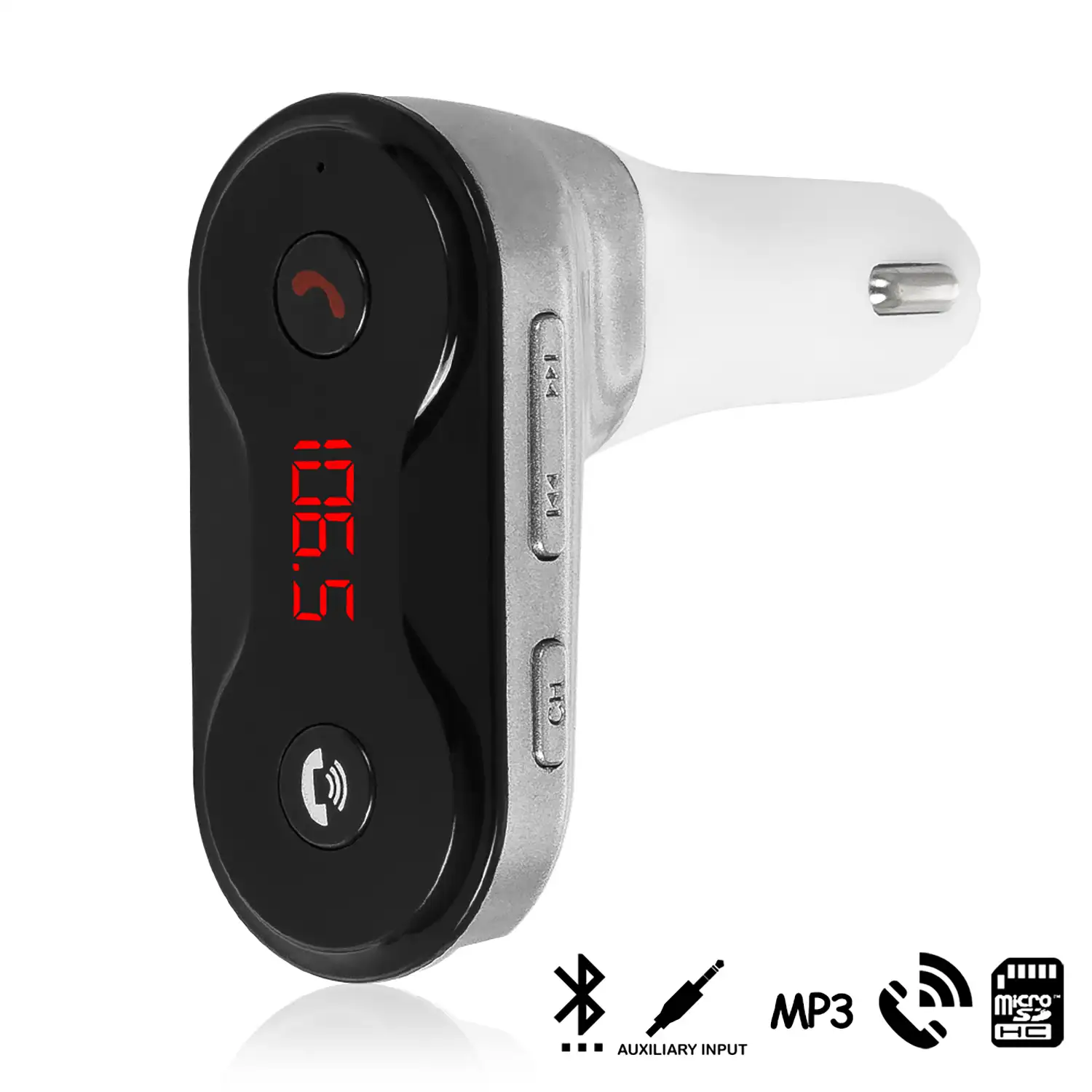 Manos libres Bluetooth CARC8 para coche con transmisor FM