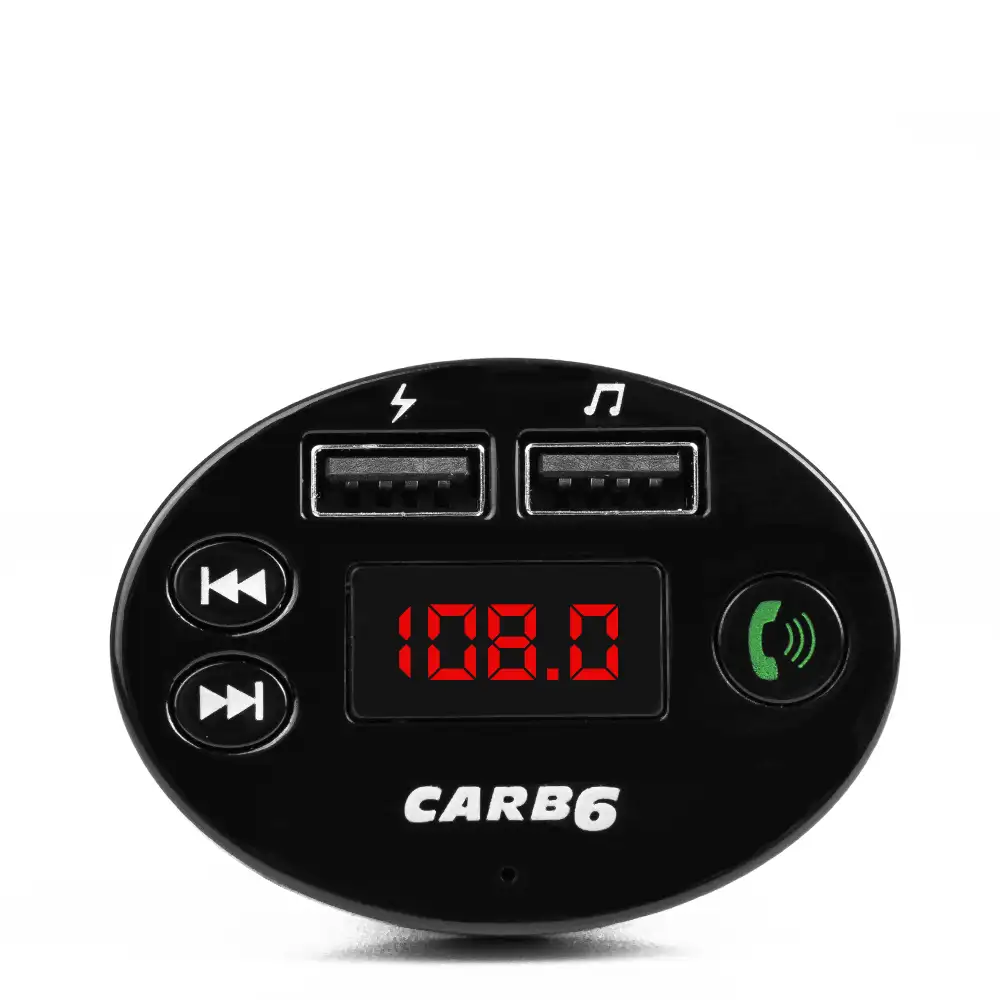 Manos libres Bluetooth CARB6 para coche con transmisor FM