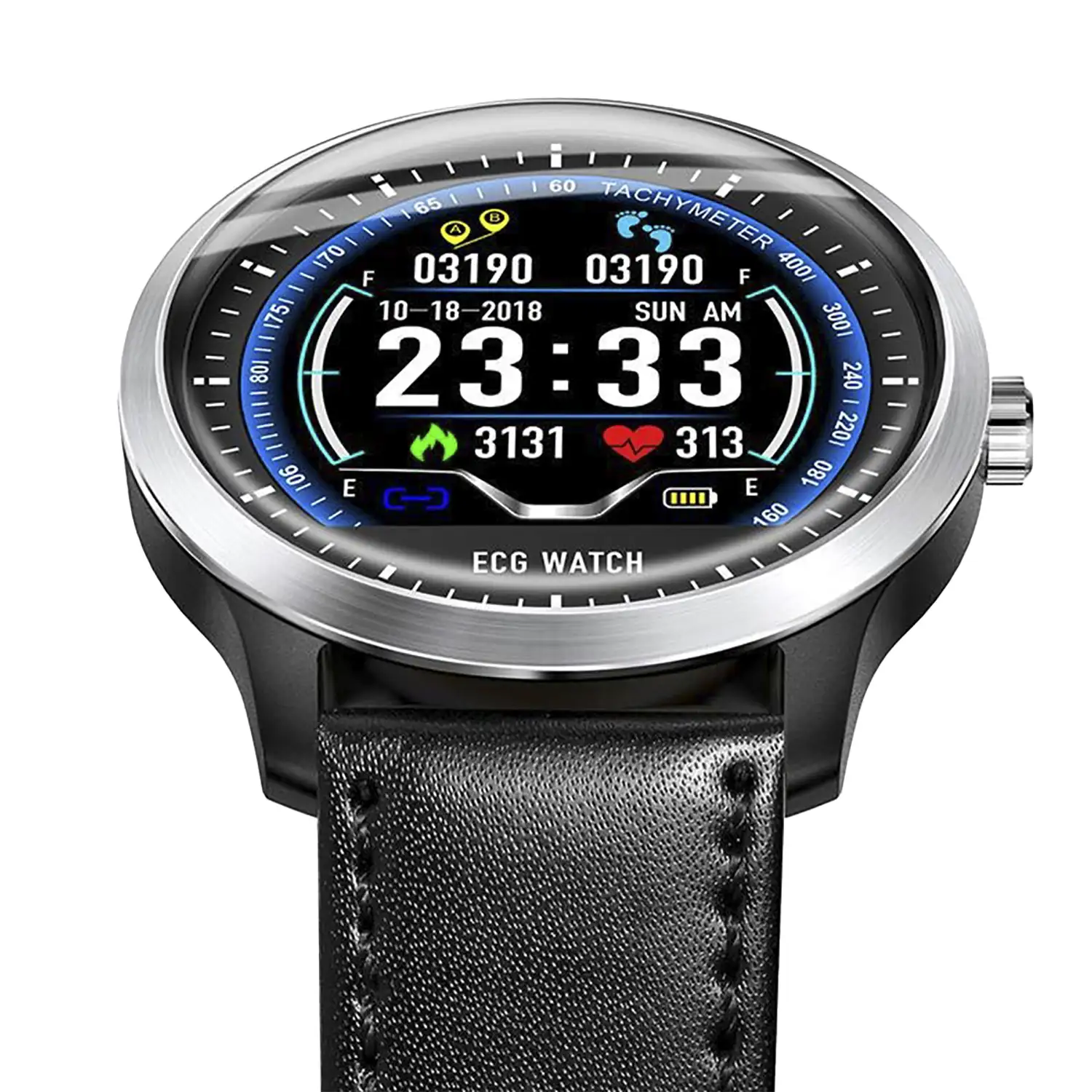 Smartwatch N58 con monitor cardíaco y notificaciones para iOS y Android