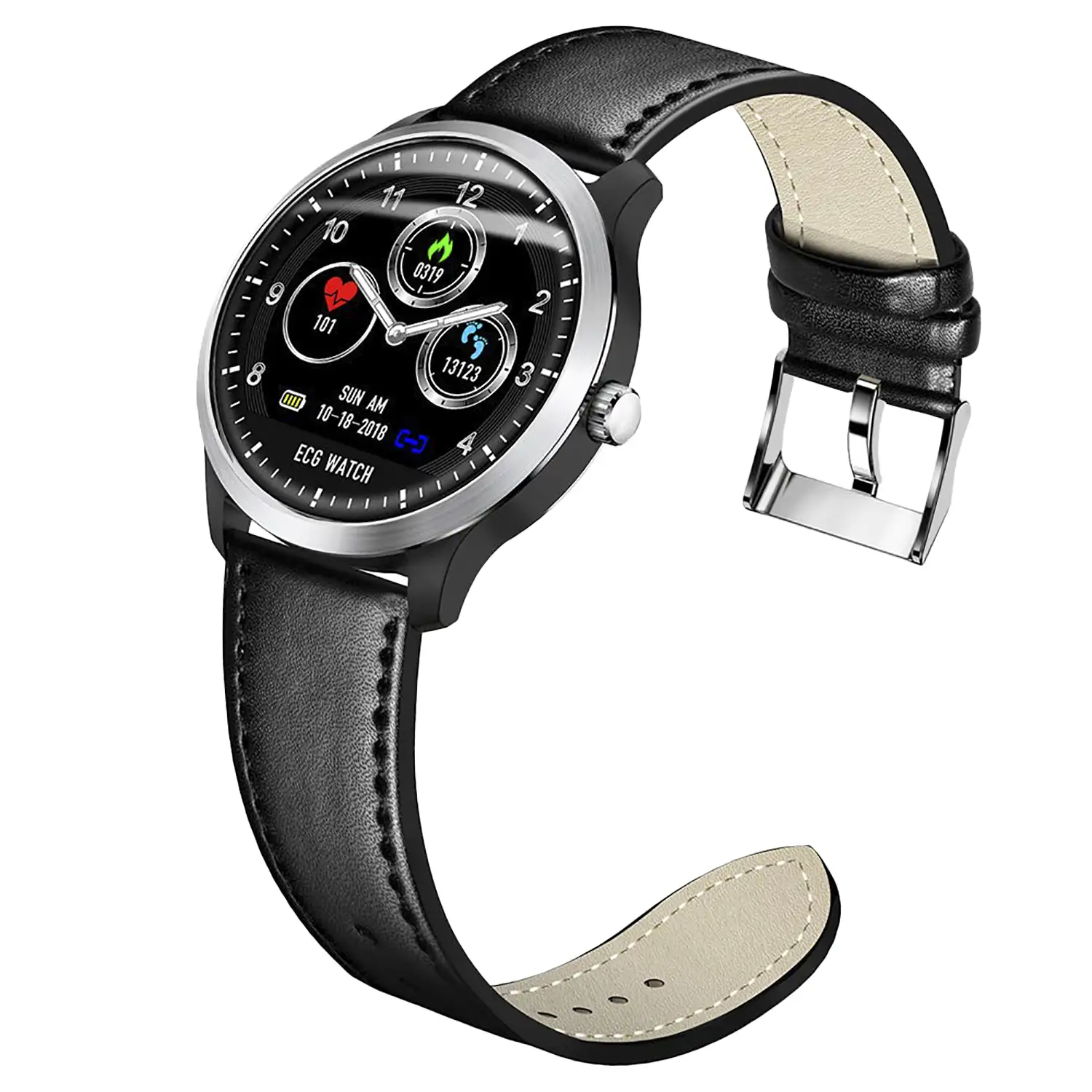 Smartwatch N58 con monitor cardíaco y notificaciones para iOS y Android