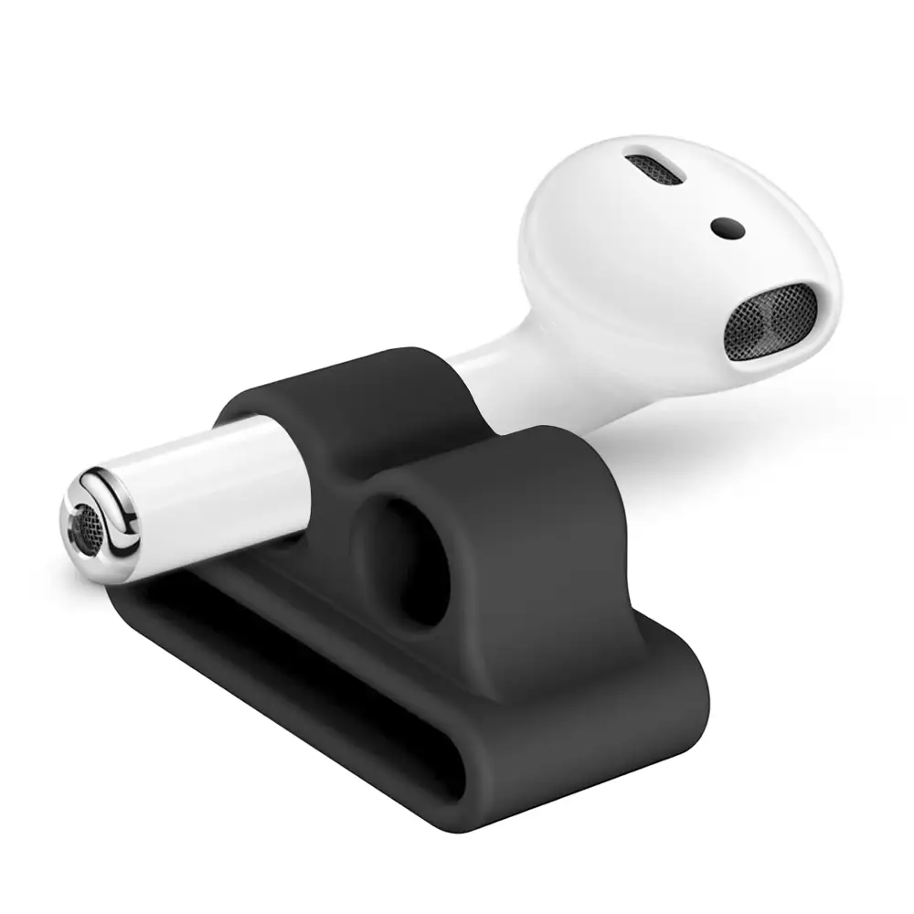 Pack de accesorios para Airpods, con funda para base de carga, mosquetón, almohadillas, correa y enganche para el reloj