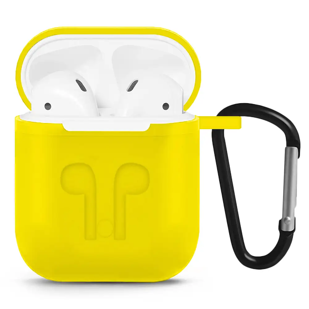 Pack de accesorios para Airpods, con funda para base de carga, mosquetón, almohadillas, correa y enganche para el reloj