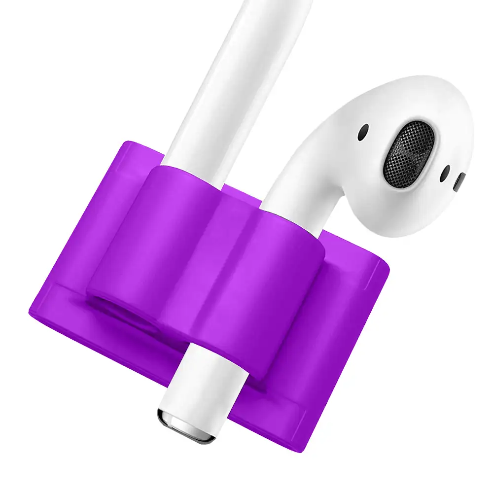 Pack de accesorios para Airpods, con funda para base de carga, mosquetón, almohadillas, correa y enganche para el reloj