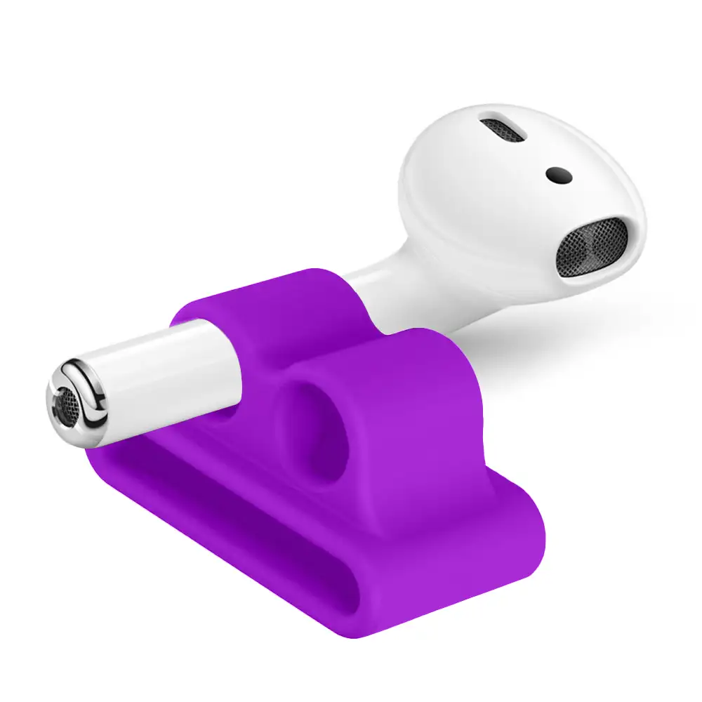 Pack de accesorios para Airpods, con funda para base de carga, mosquetón, almohadillas, correa y enganche para el reloj