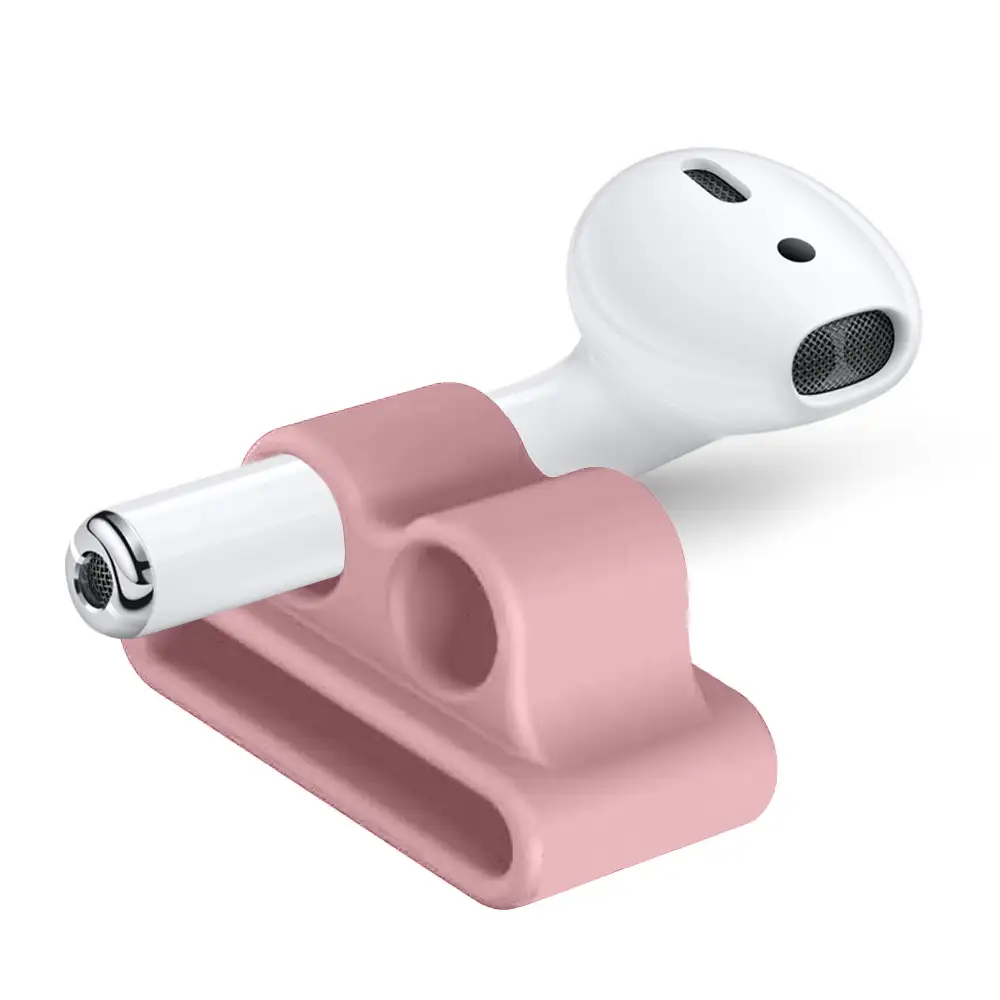 Pack de accesorios para Airpods, con funda para base de carga, mosquetón, almohadillas, correa y enganche para el reloj