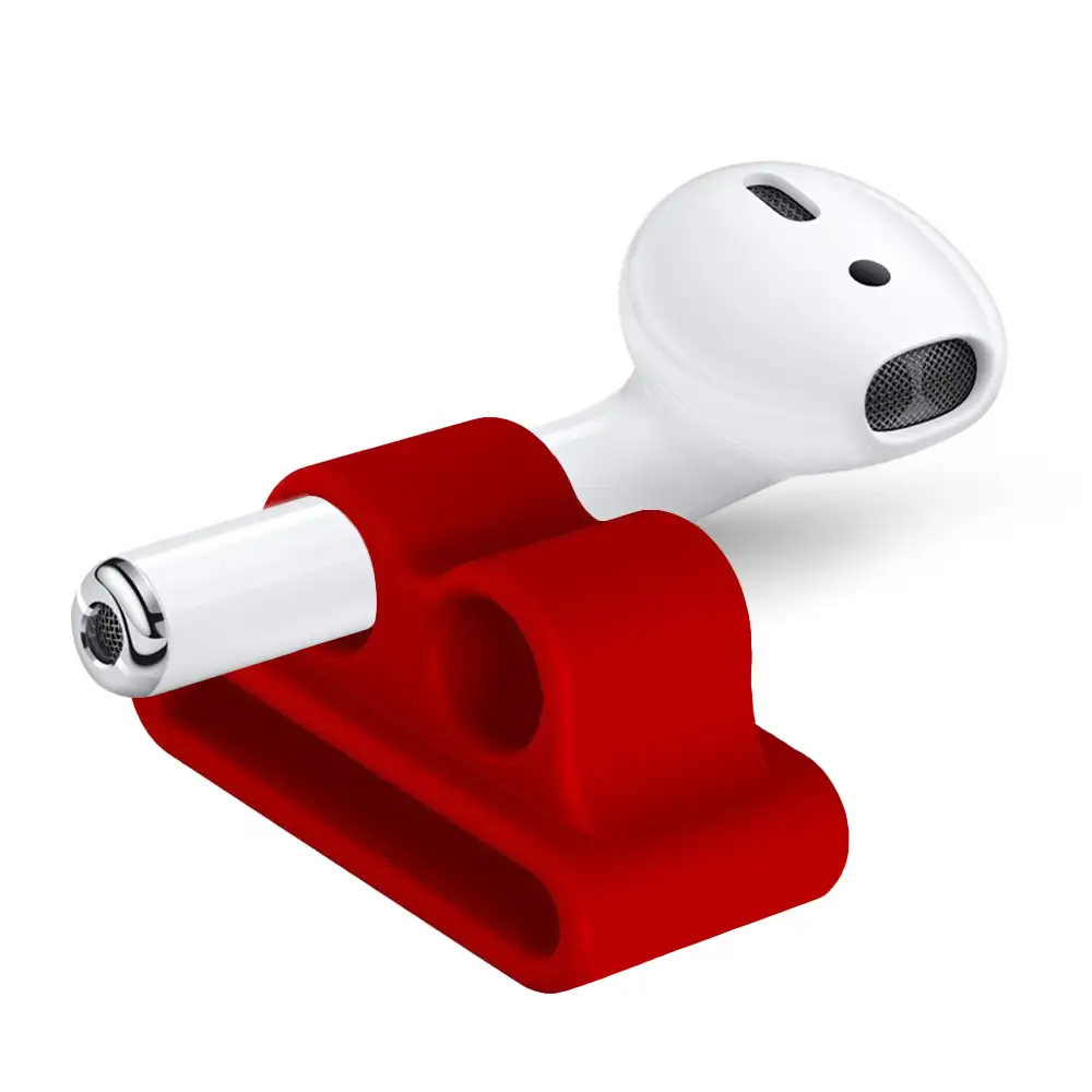 Pack de accesorios para Airpods, con funda para base de carga, mosquetón, almohadillas, correa y enganche para el reloj