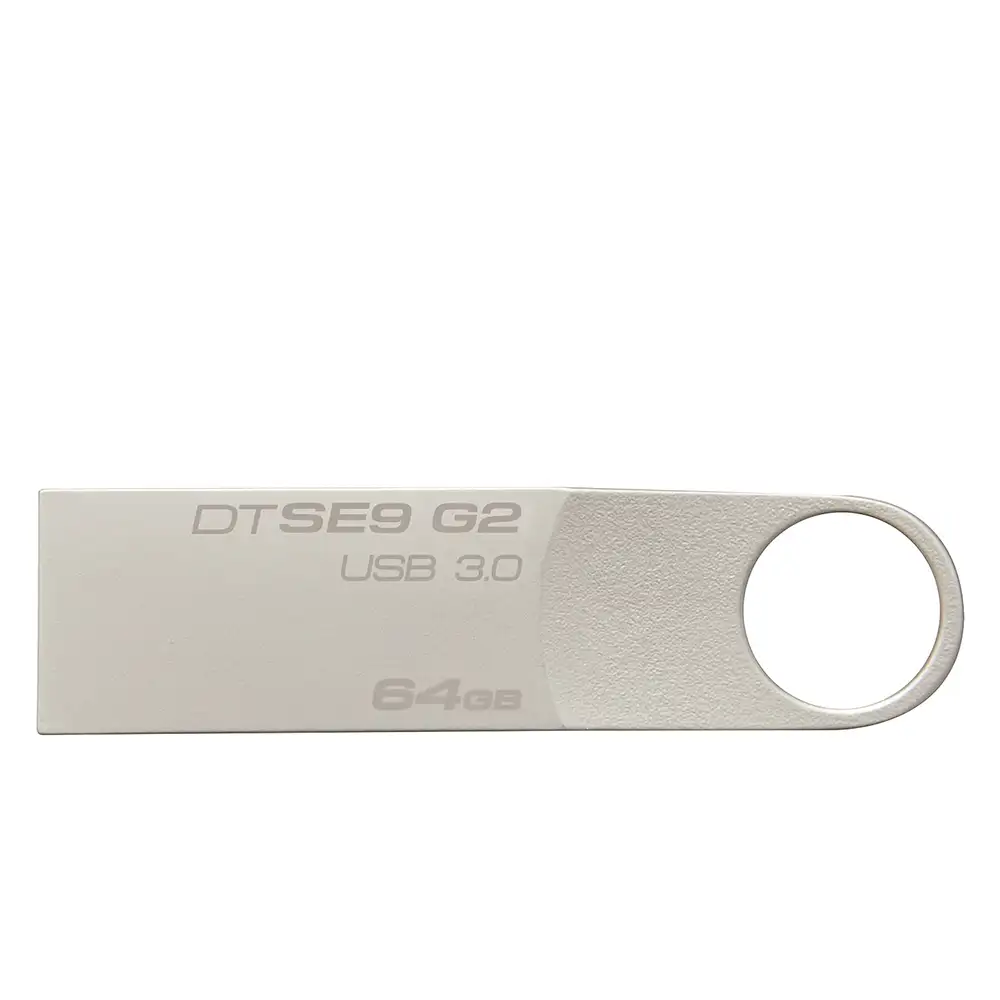 MEMORIA USB 16GB 2.0 KINGSTON, DATA TRAVELER SE9, PLATEADO. 